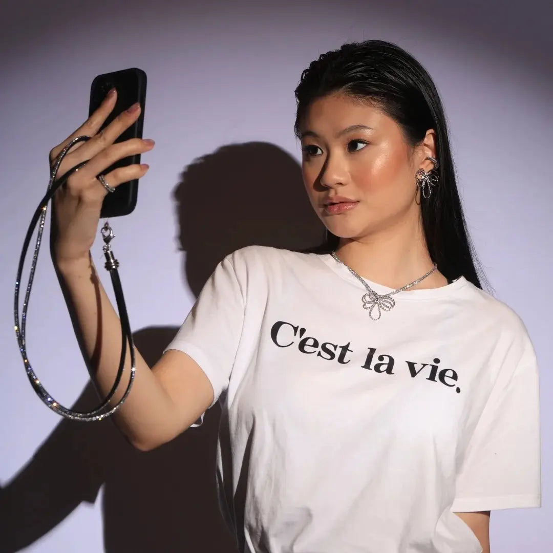 Shine Fever Crystal Phone Strap by Juliana Manzini