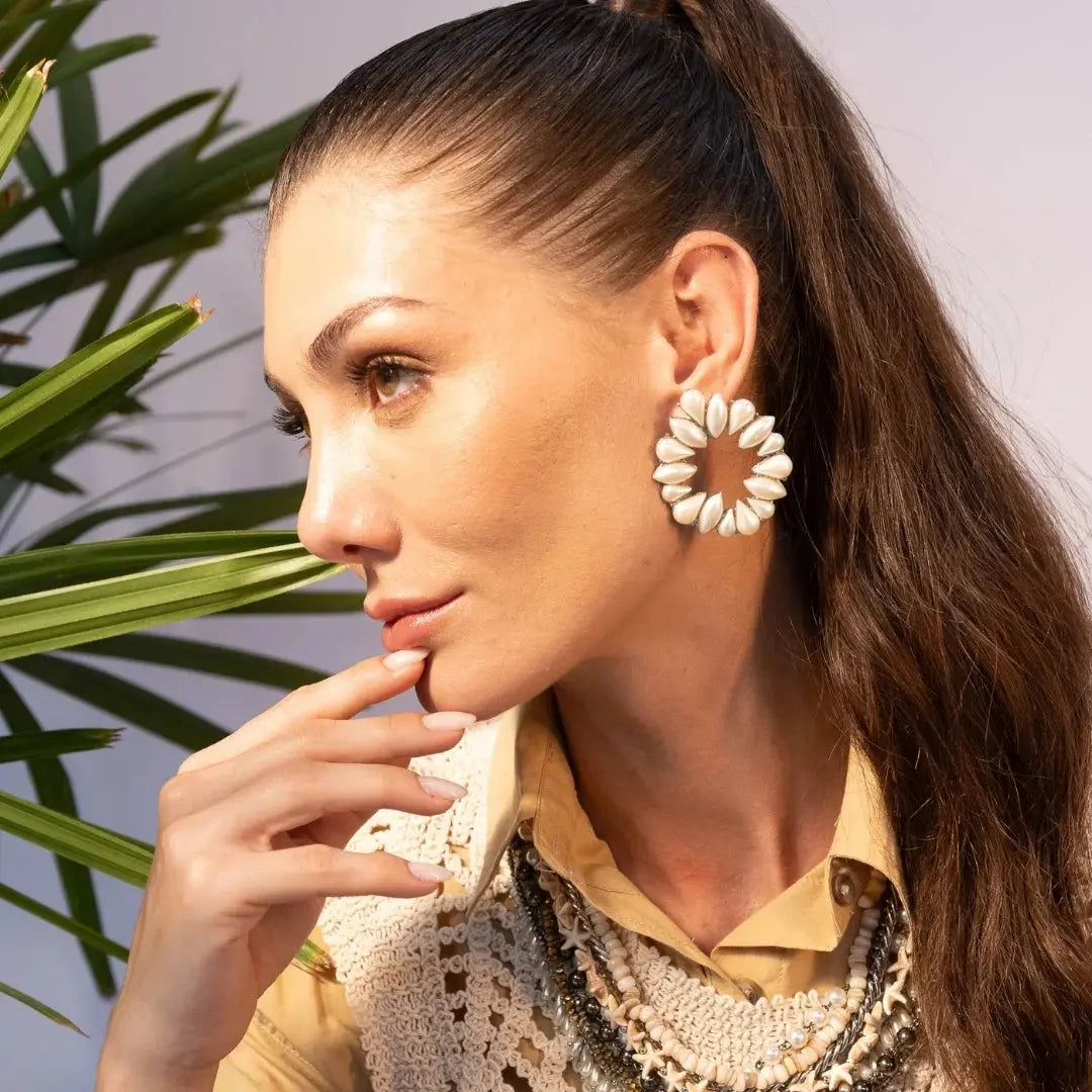 Summer Edition Pearl Earrings by Juliana Manzini