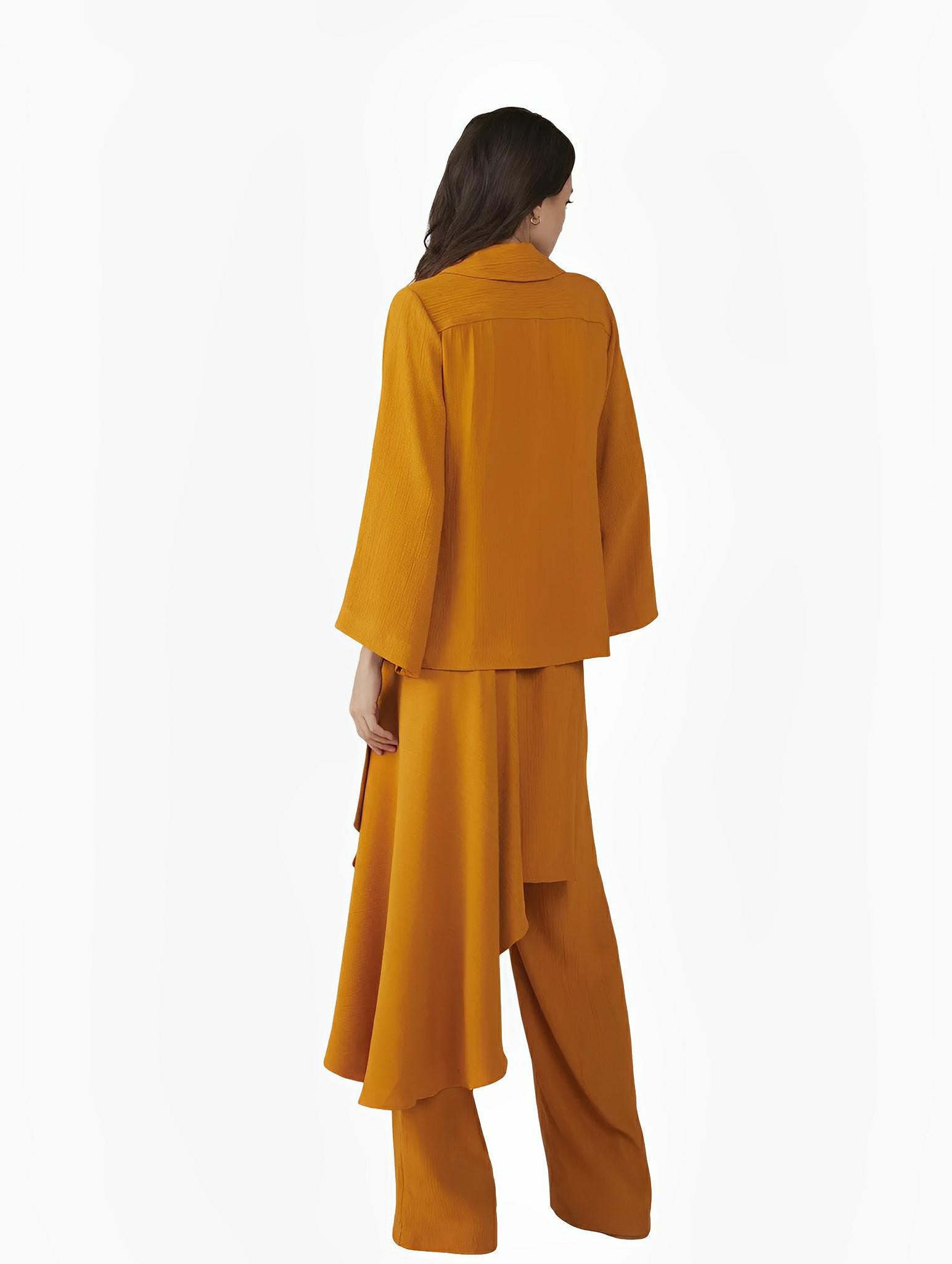 Adagio Caramel Wide-Leg Pants by Neriage