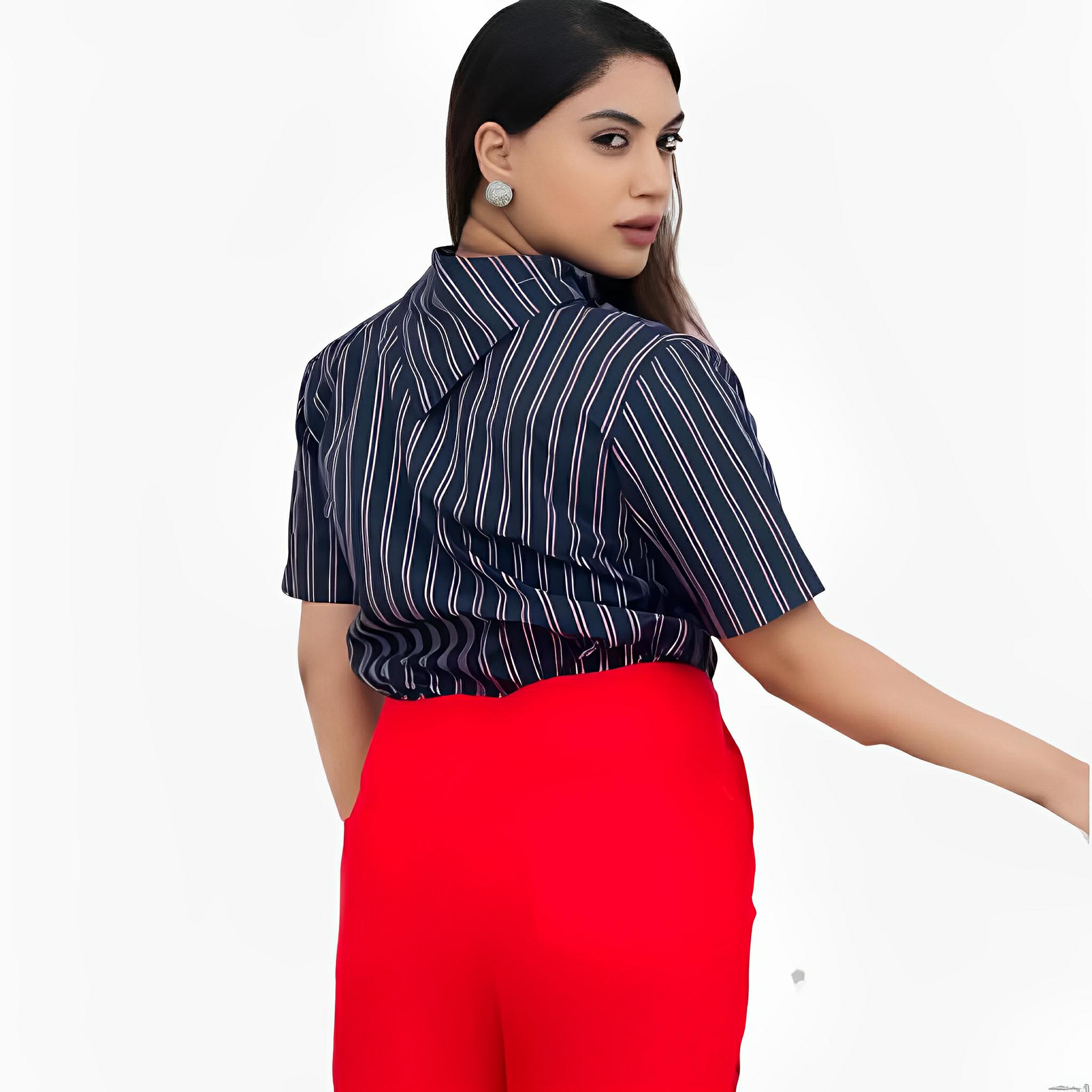 Western Scarf Collar Blouse by Lilly Sarti