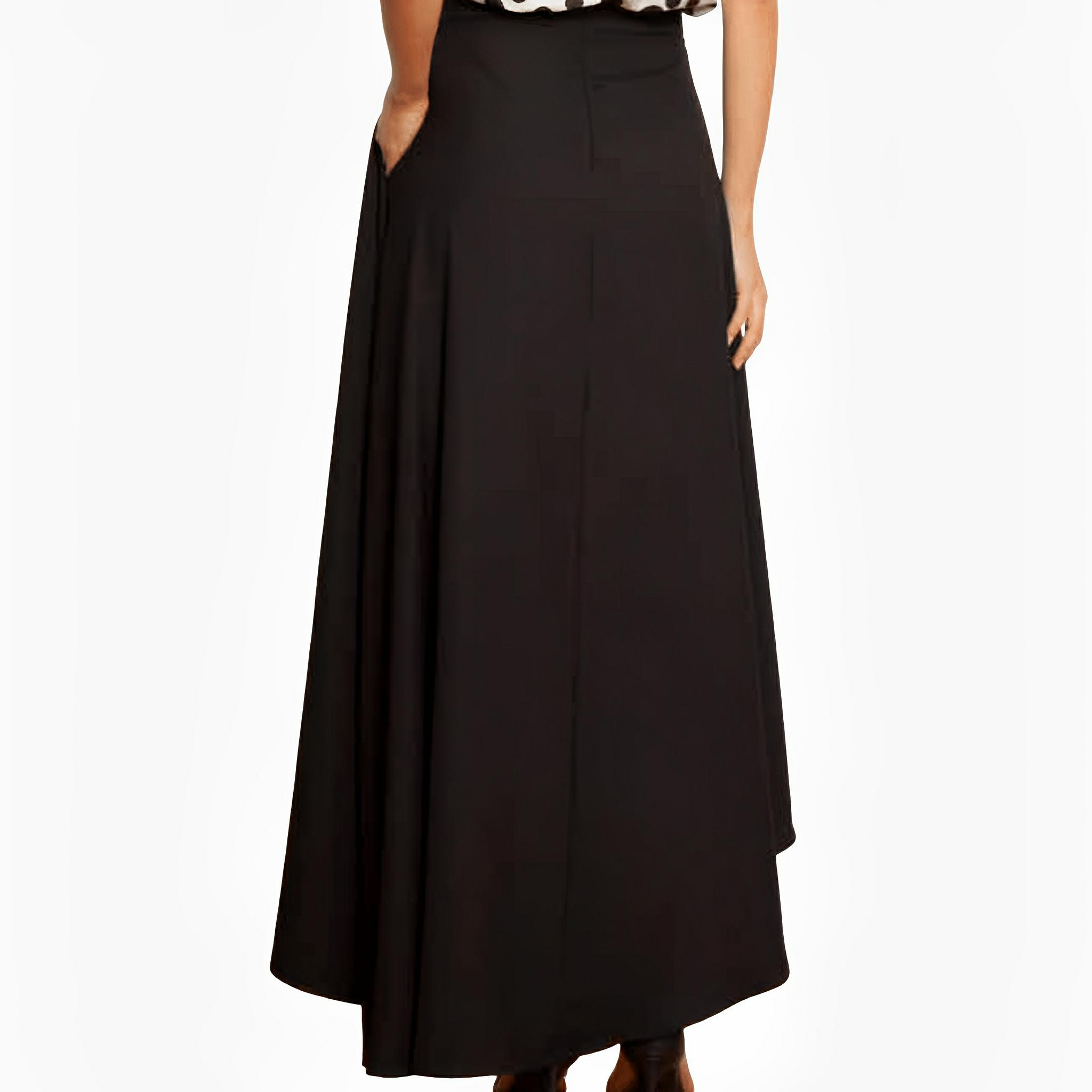 Black Tailored Zurich Skirt by Ton Âge