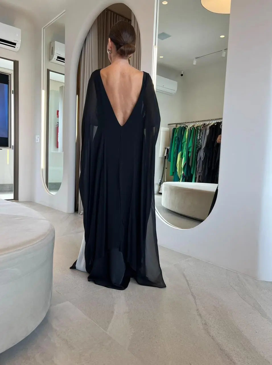 Liza Black & White Kaftan by Bambu