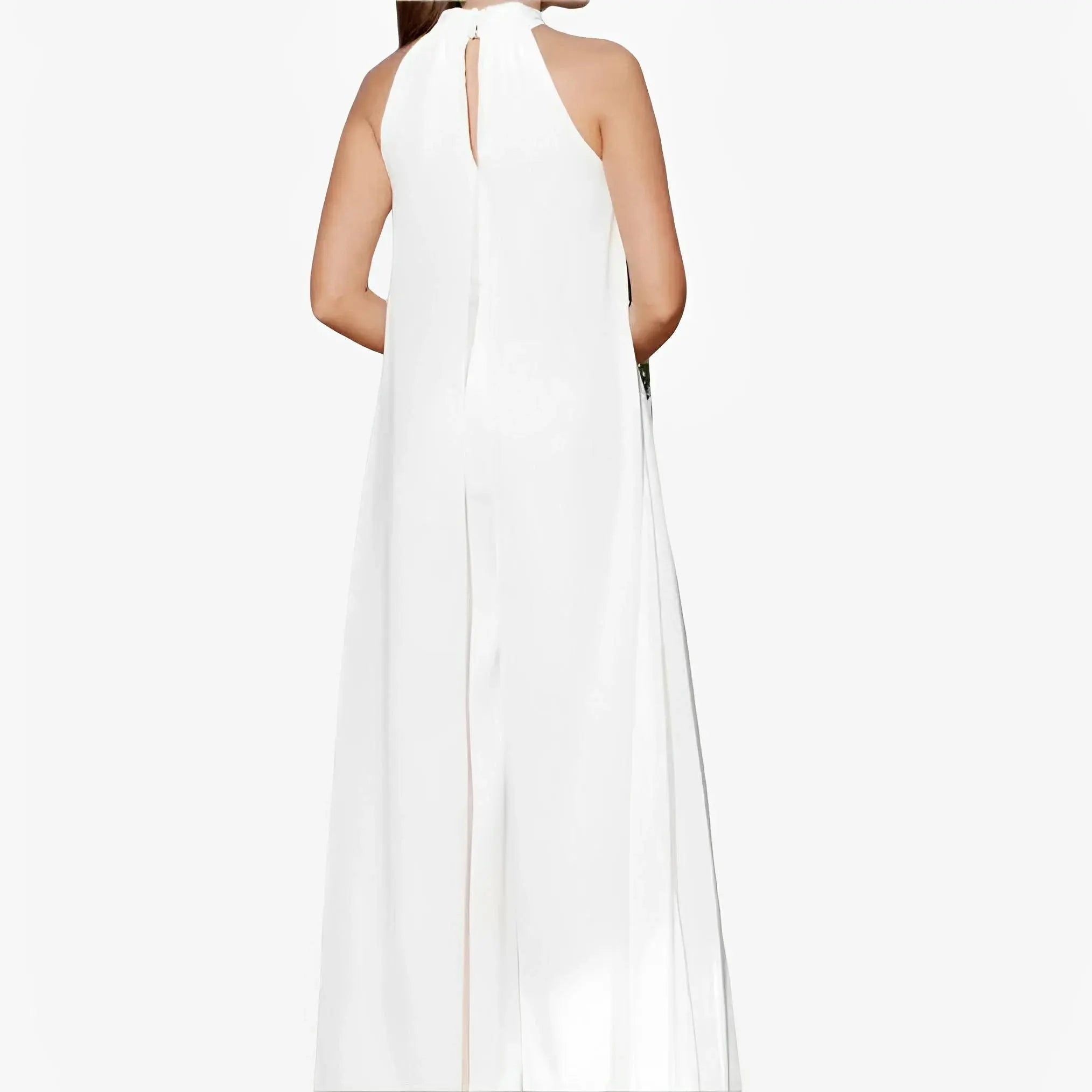 Off-White Scuba Floral Jumpsuit by Ton Âge