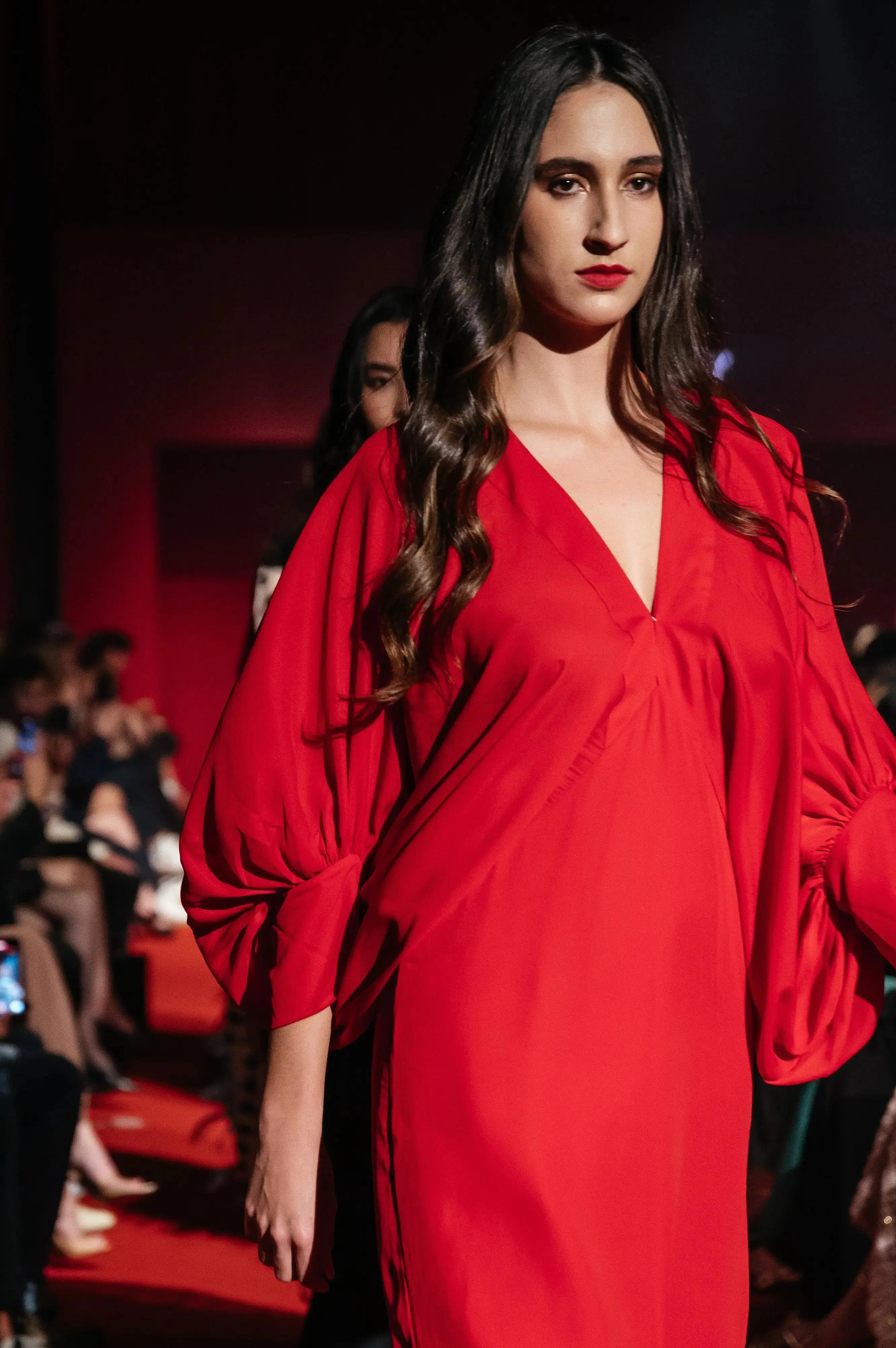 Red Buffante Dress by Bambu