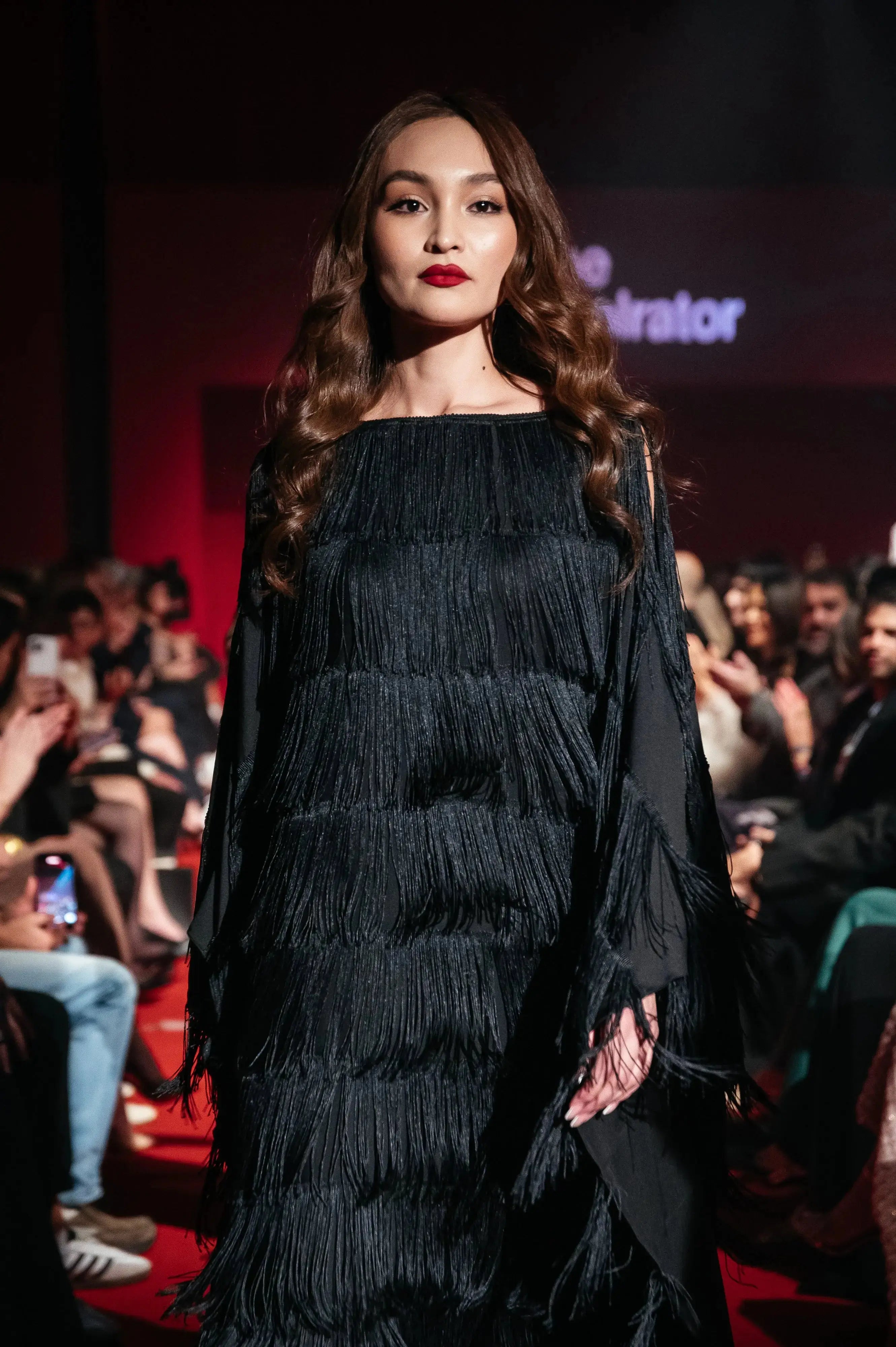 Black Fringe Kaftan by Bambu