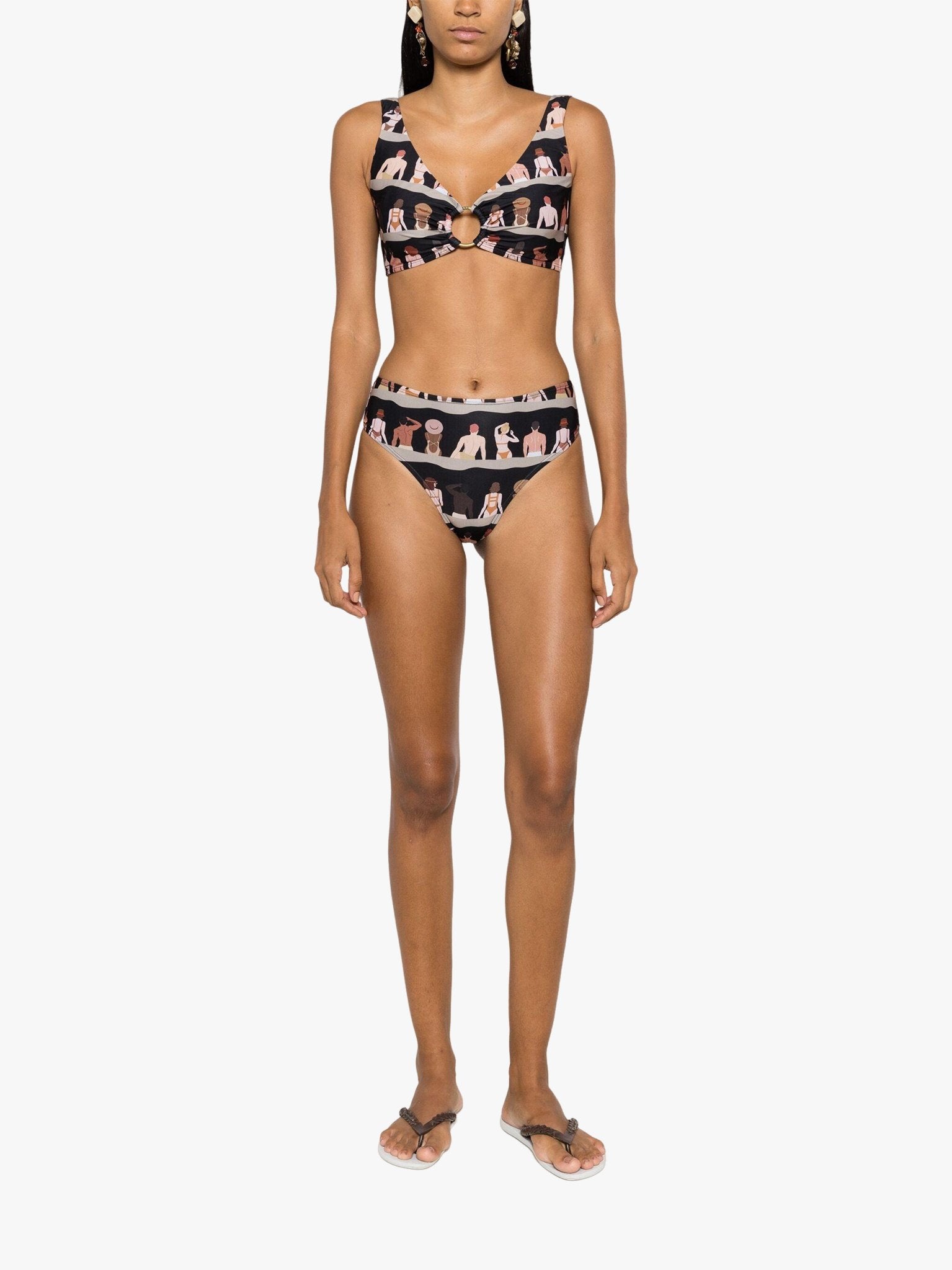 Ring Detail Bikini Top by Amir Slama