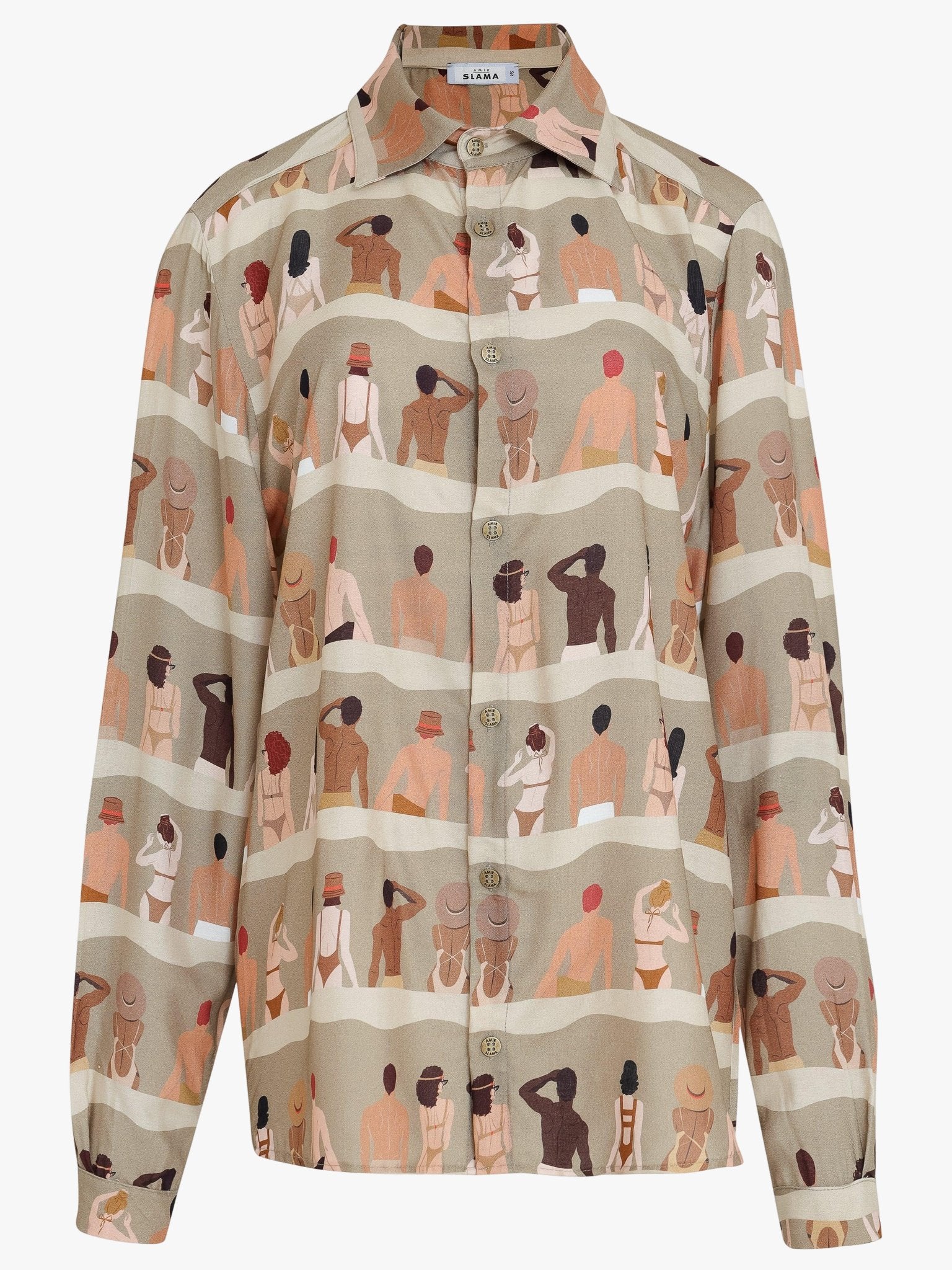 Long Sleeve Viscose Shirt by Amir Slama
