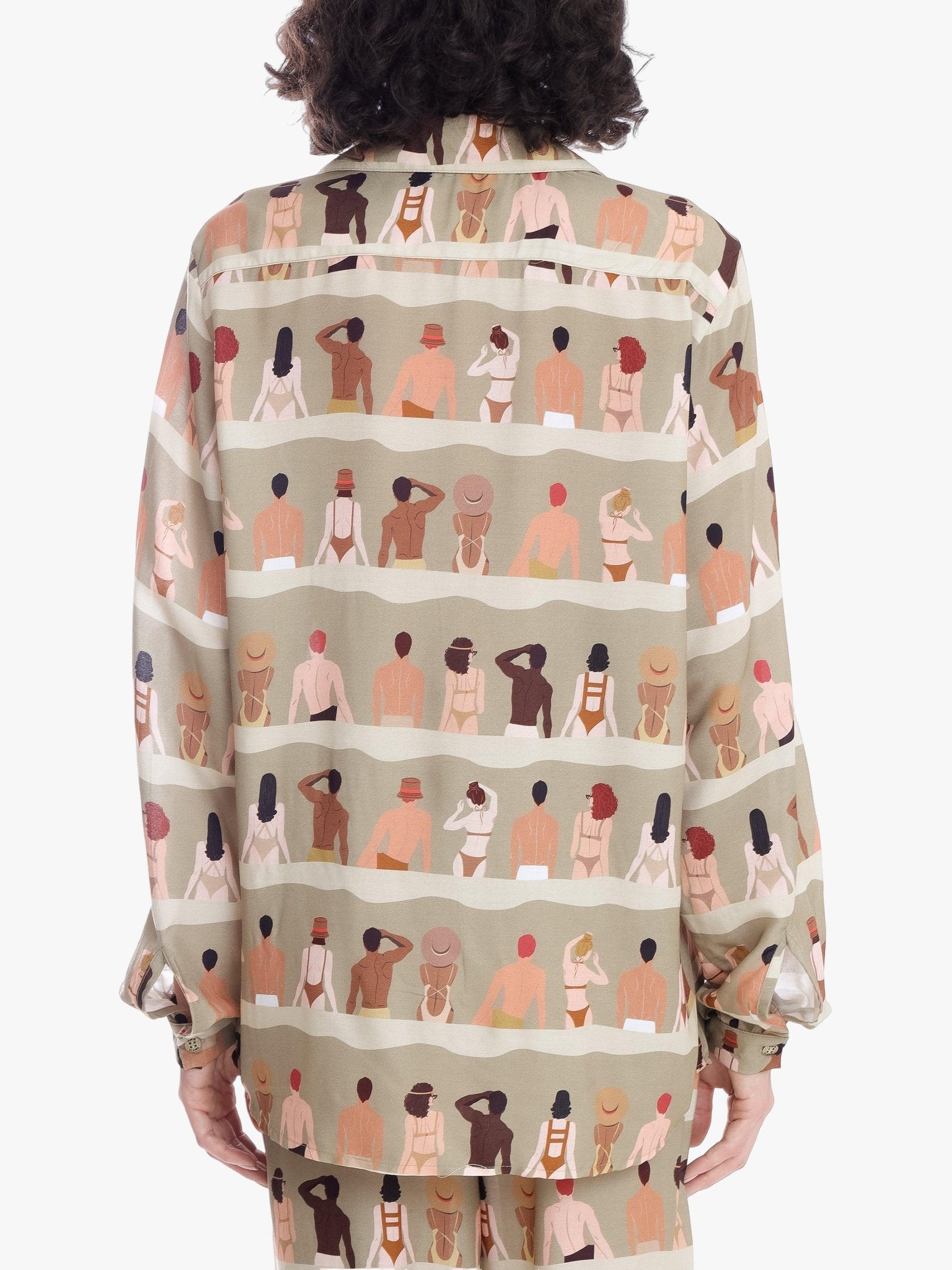 Long Sleeve Viscose Shirt by Amir Slama