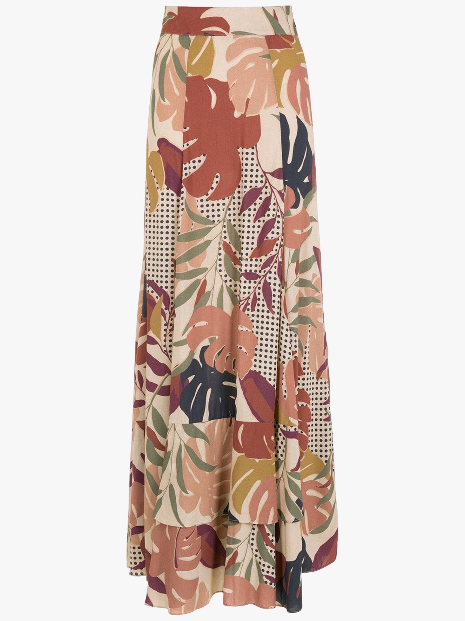 Leaf Print Maxi Skirt by Amir Slama