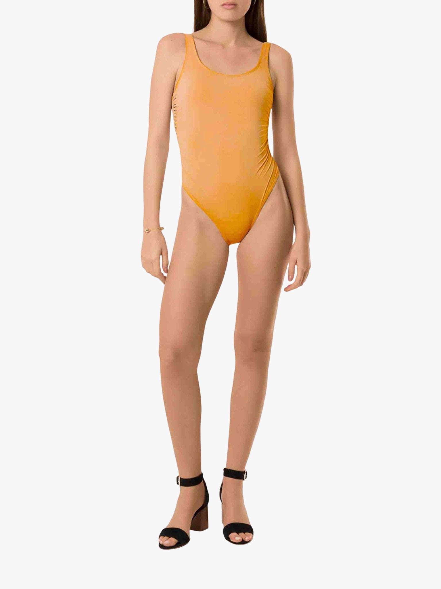 Side Strap Cutout Swimsuit by Amir Slama