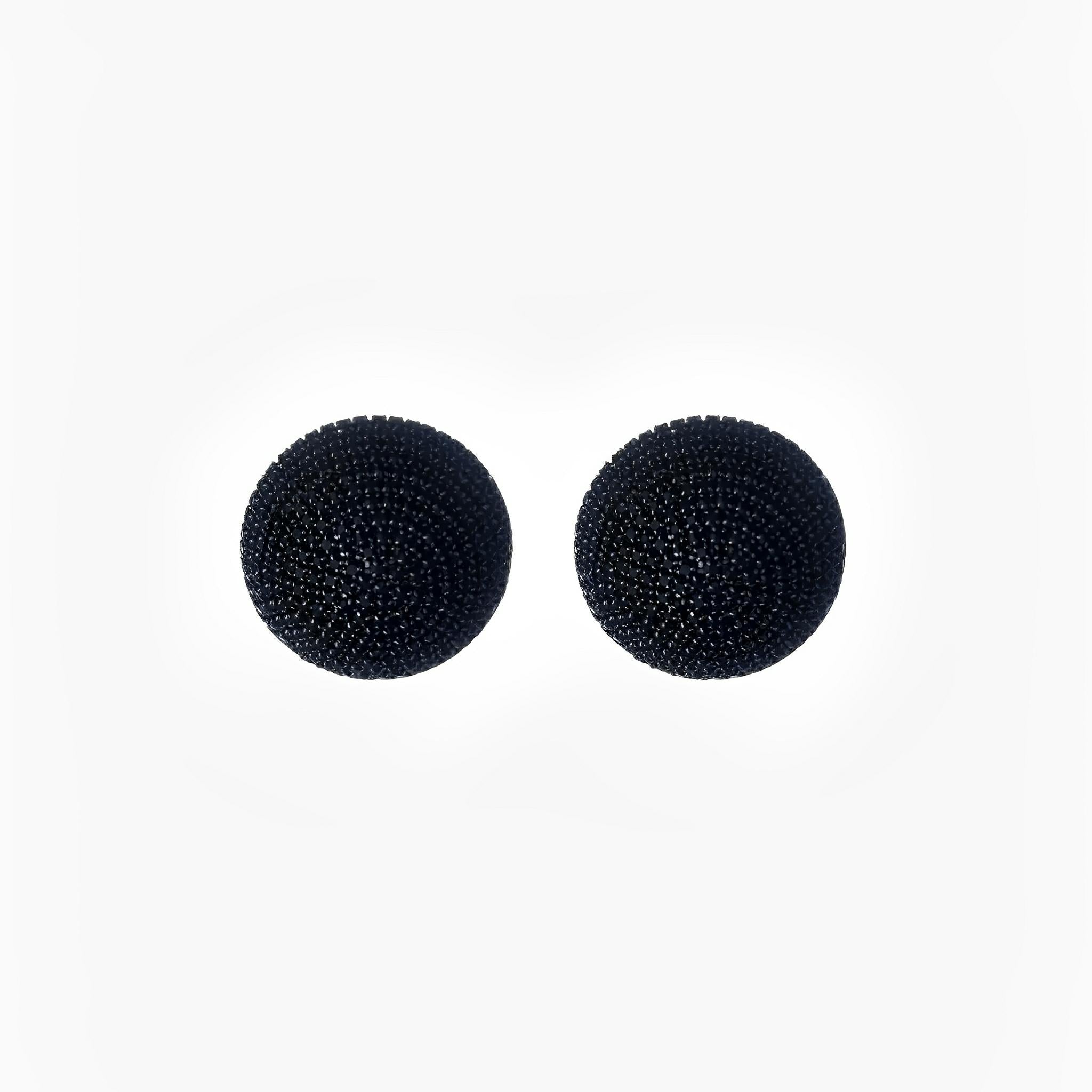 Canopy Black Rhinestone Earrings by Juliana Manzini