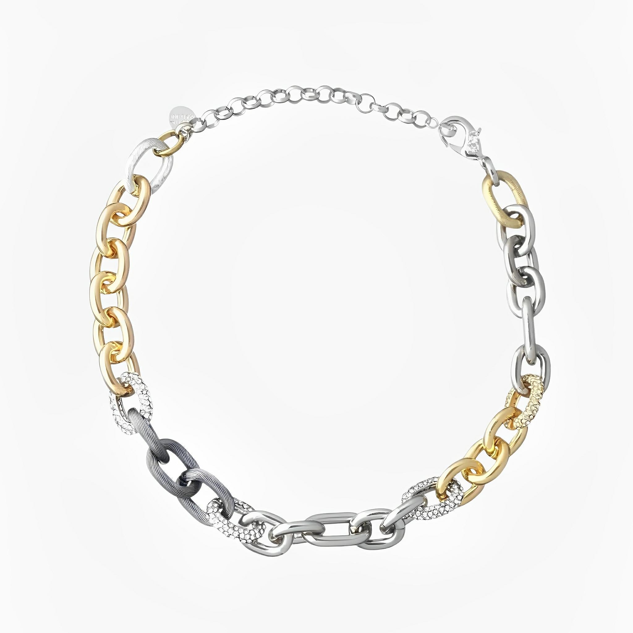 Short Crystal Link Necklace by Juliana Manzini