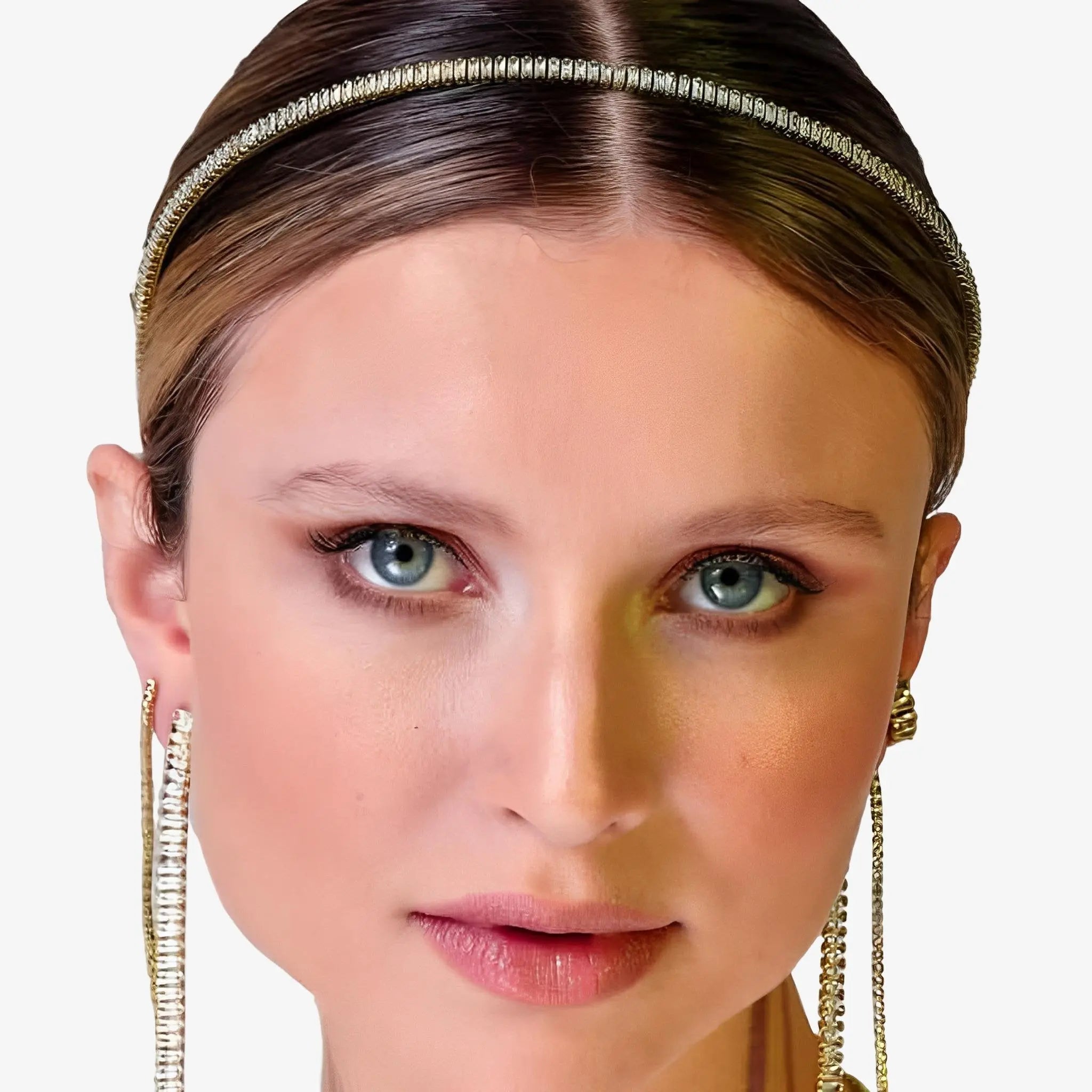 Vintage Gold Zirconia Tiara by Juliana Manzini