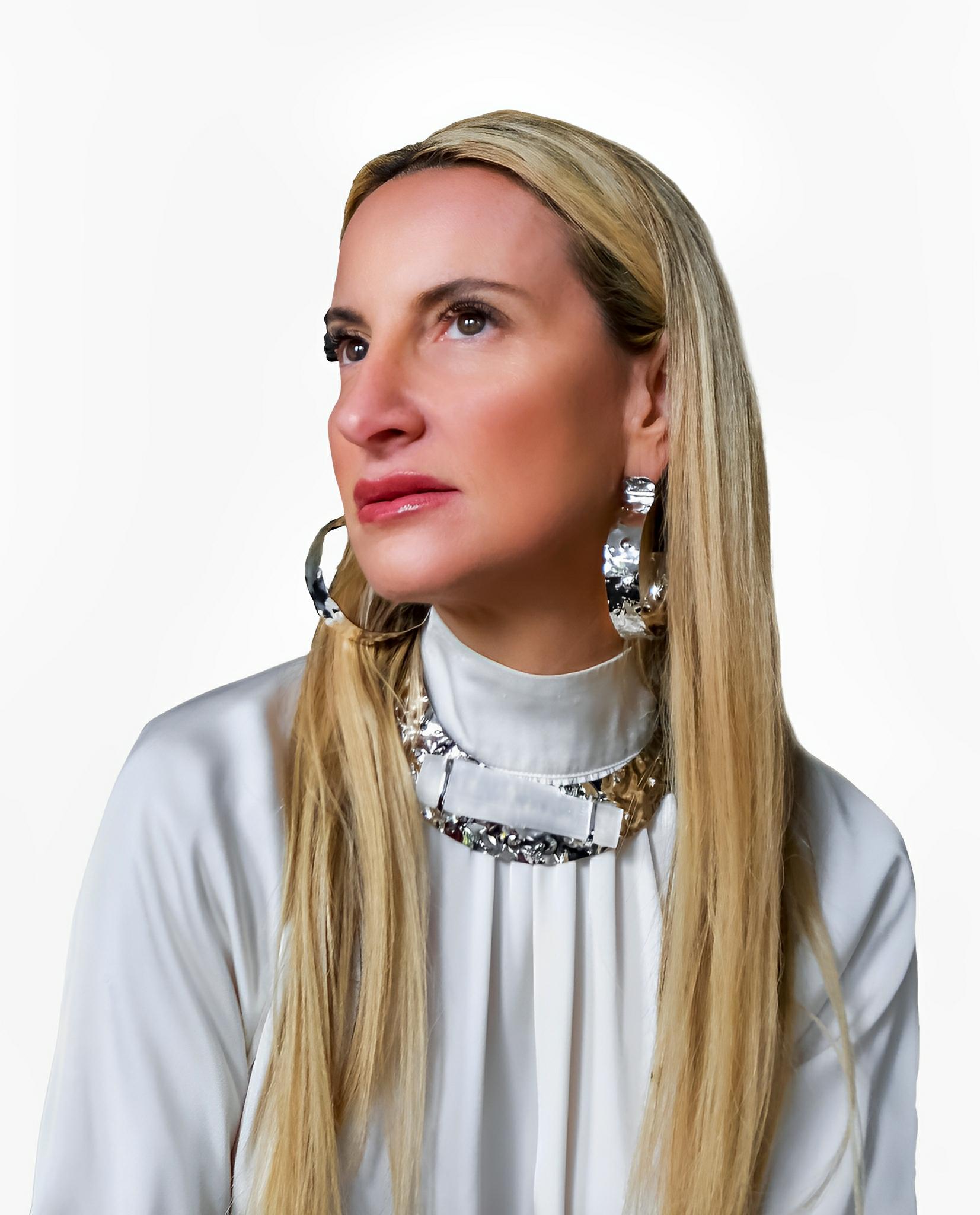 Life Hi-Lo Silver Hoop Earrings by Juliana Manzini