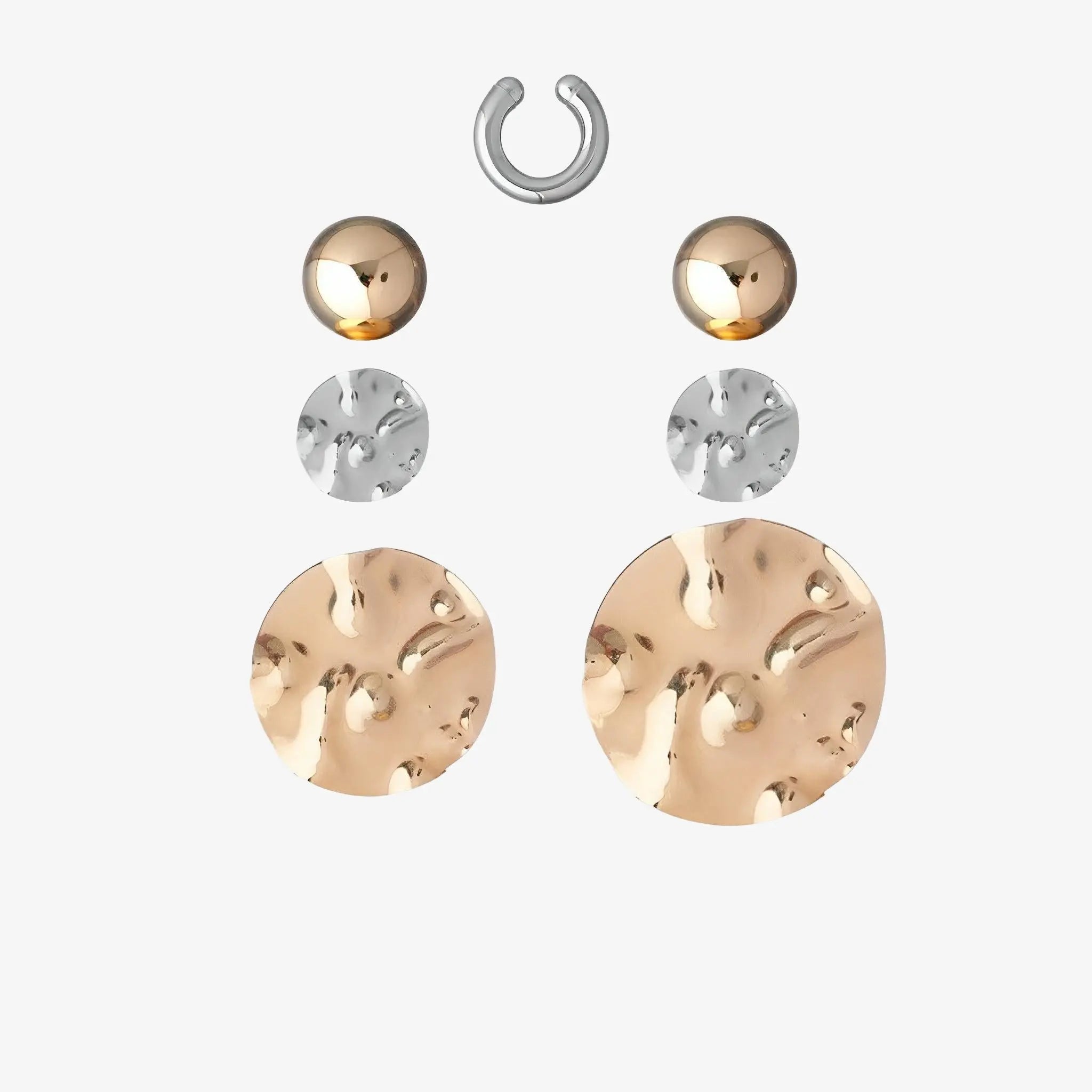 Life Hi-Lo Mixed Hoop Earrings Kit by Juliana Manzini