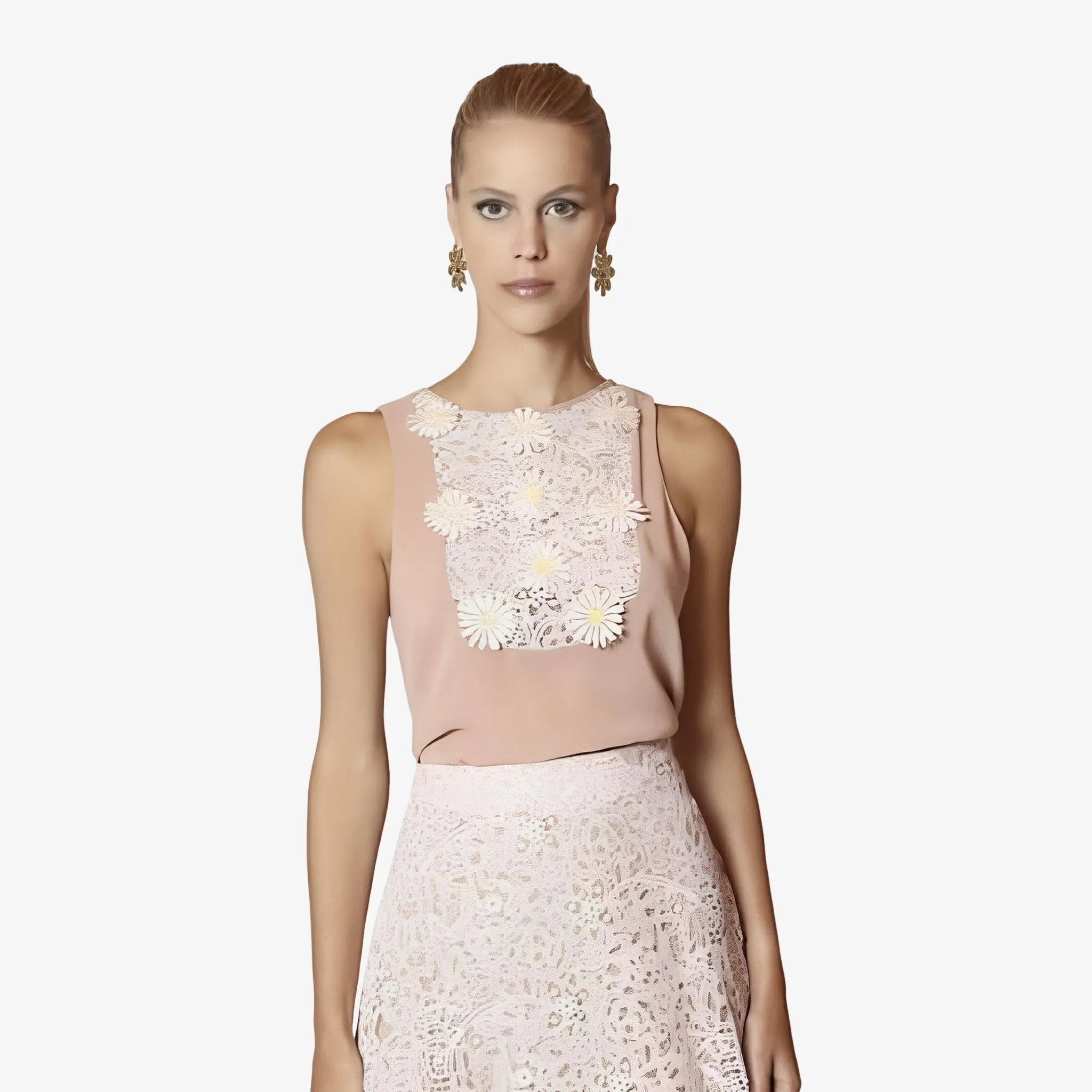 Barbara Daisy Rose Guipure Blouse by Lethicia Bronstein
