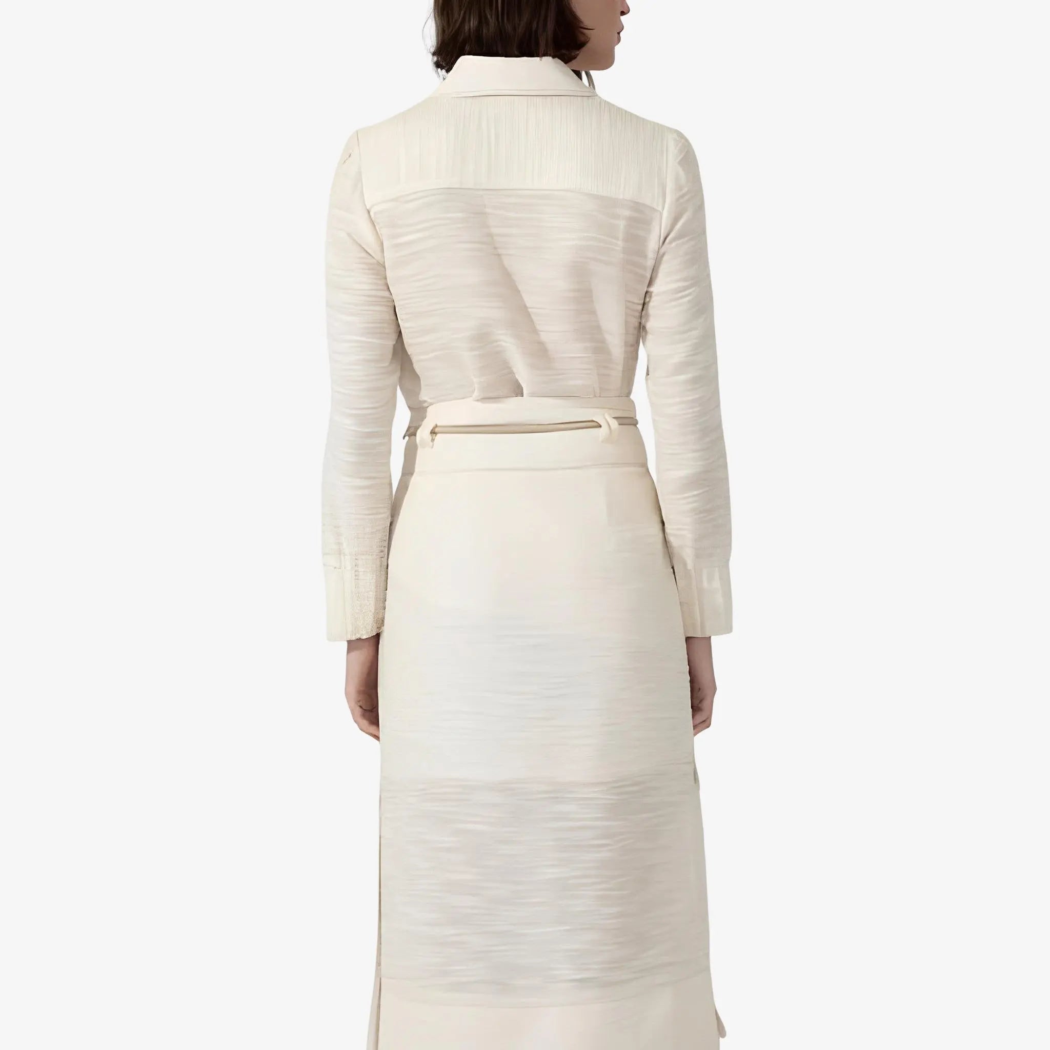 Aveia Off-White Linen Shirt by Mixed
