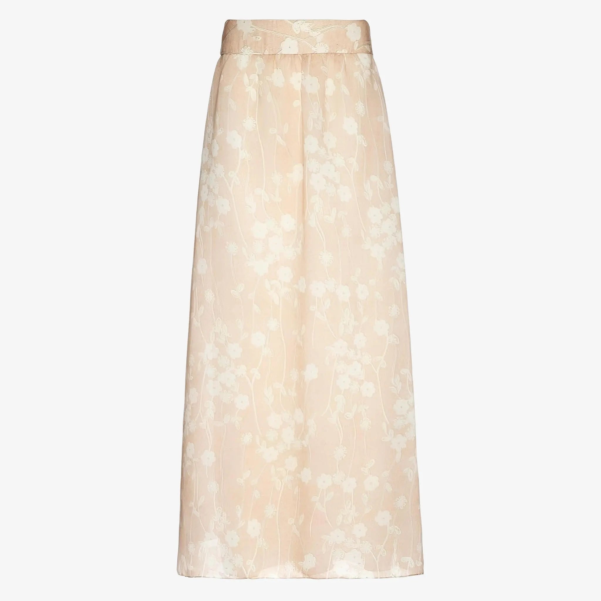 Floral Paz Beige Skirt by Mixed