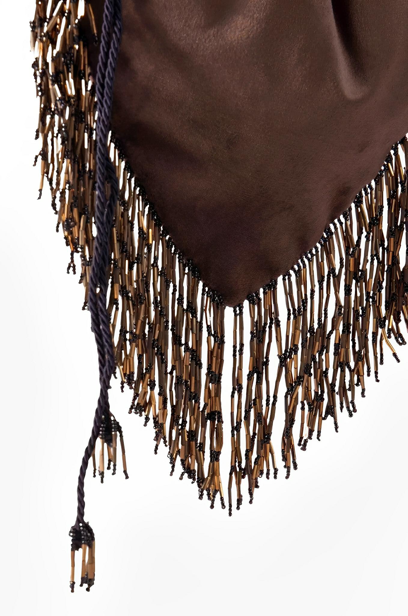 Germana Beaded Drawstring Bag by Nannacay