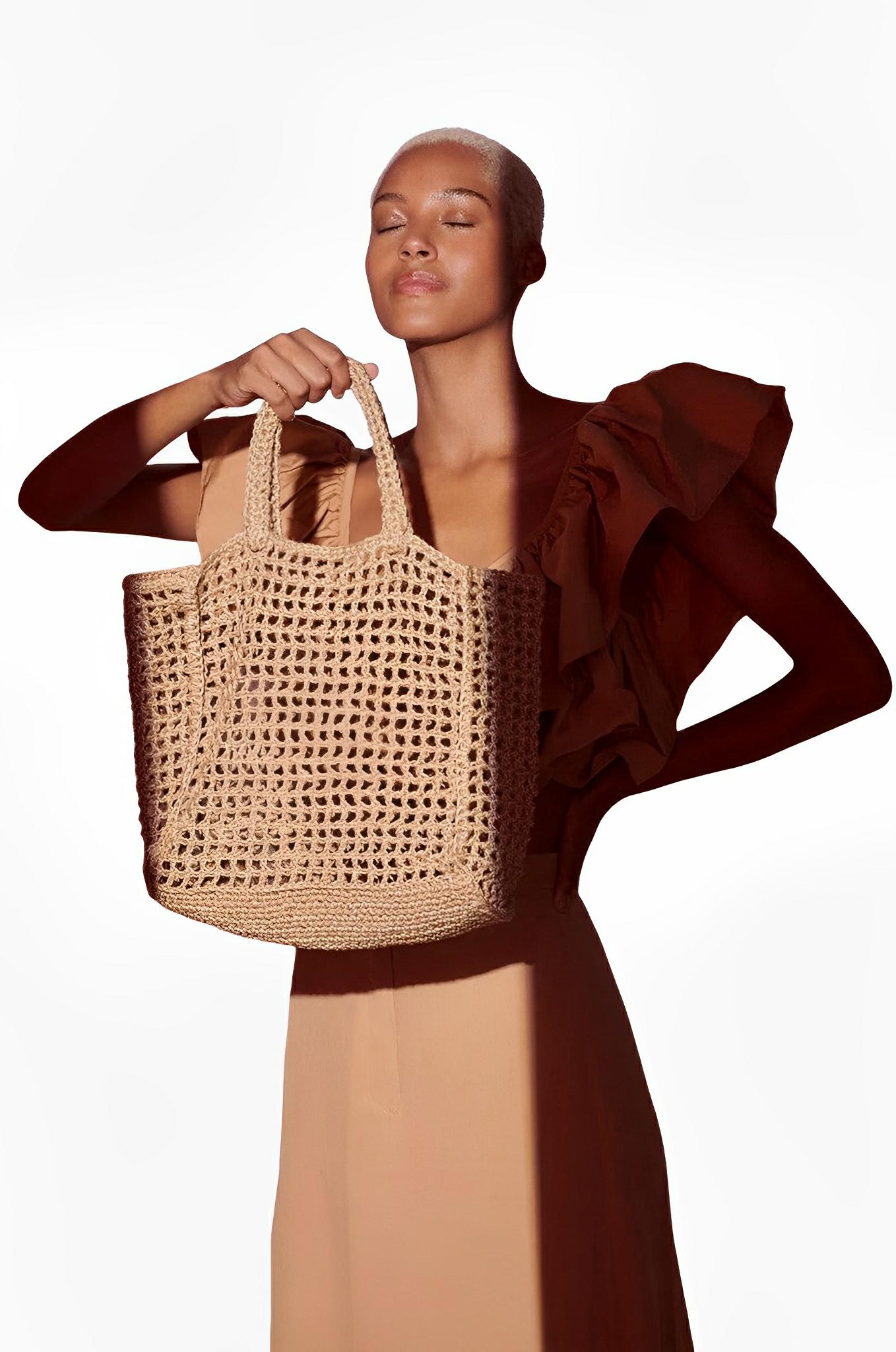 Kaethe Woven Fiber Bag by Nannacay