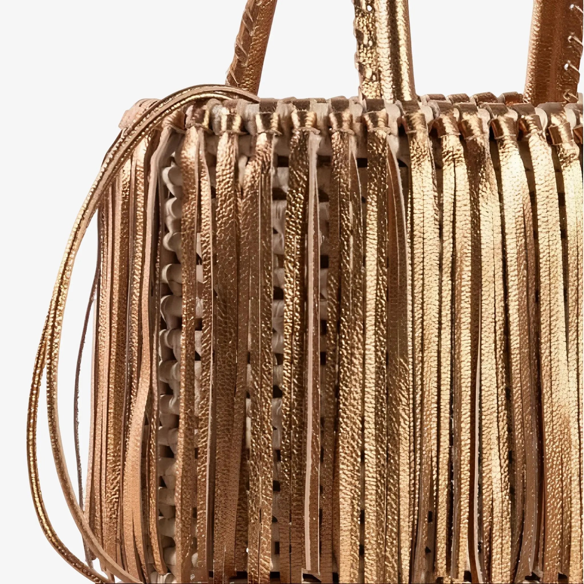 Jackie Straw Satchel Bag by Nannacay