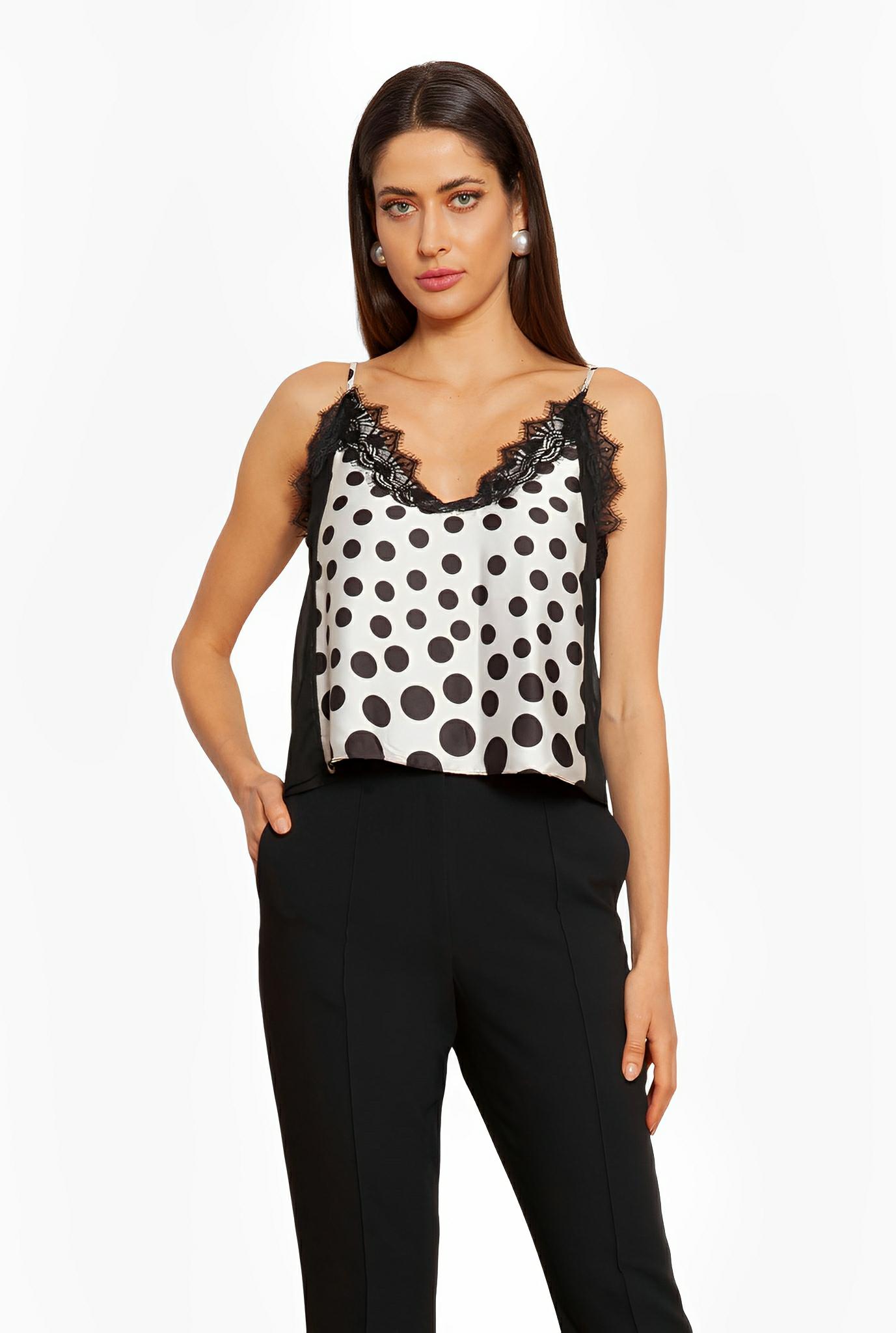 Polka Dot Silk Camisole by Ton Âge