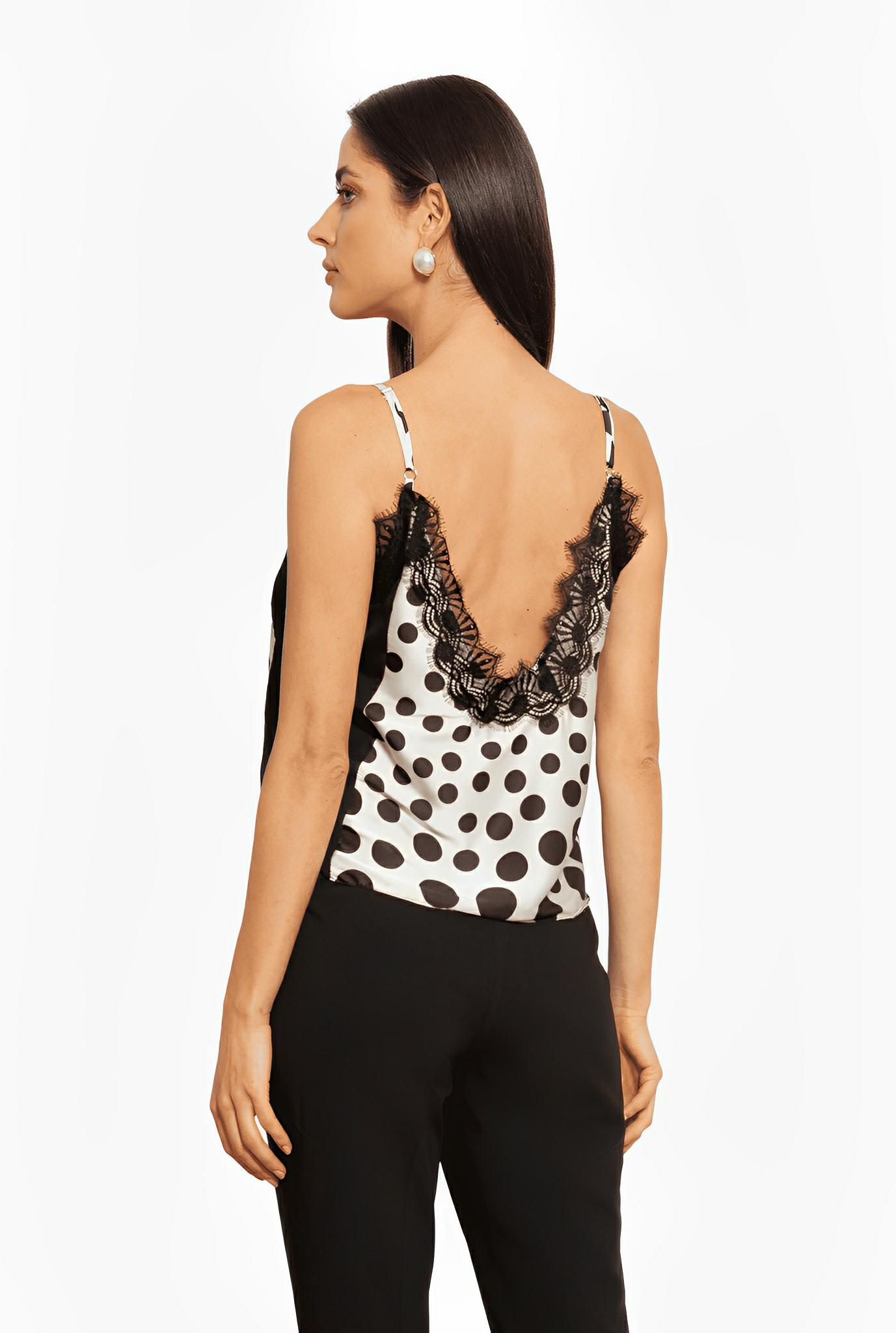 Polka Dot Silk Camisole by Ton Âge