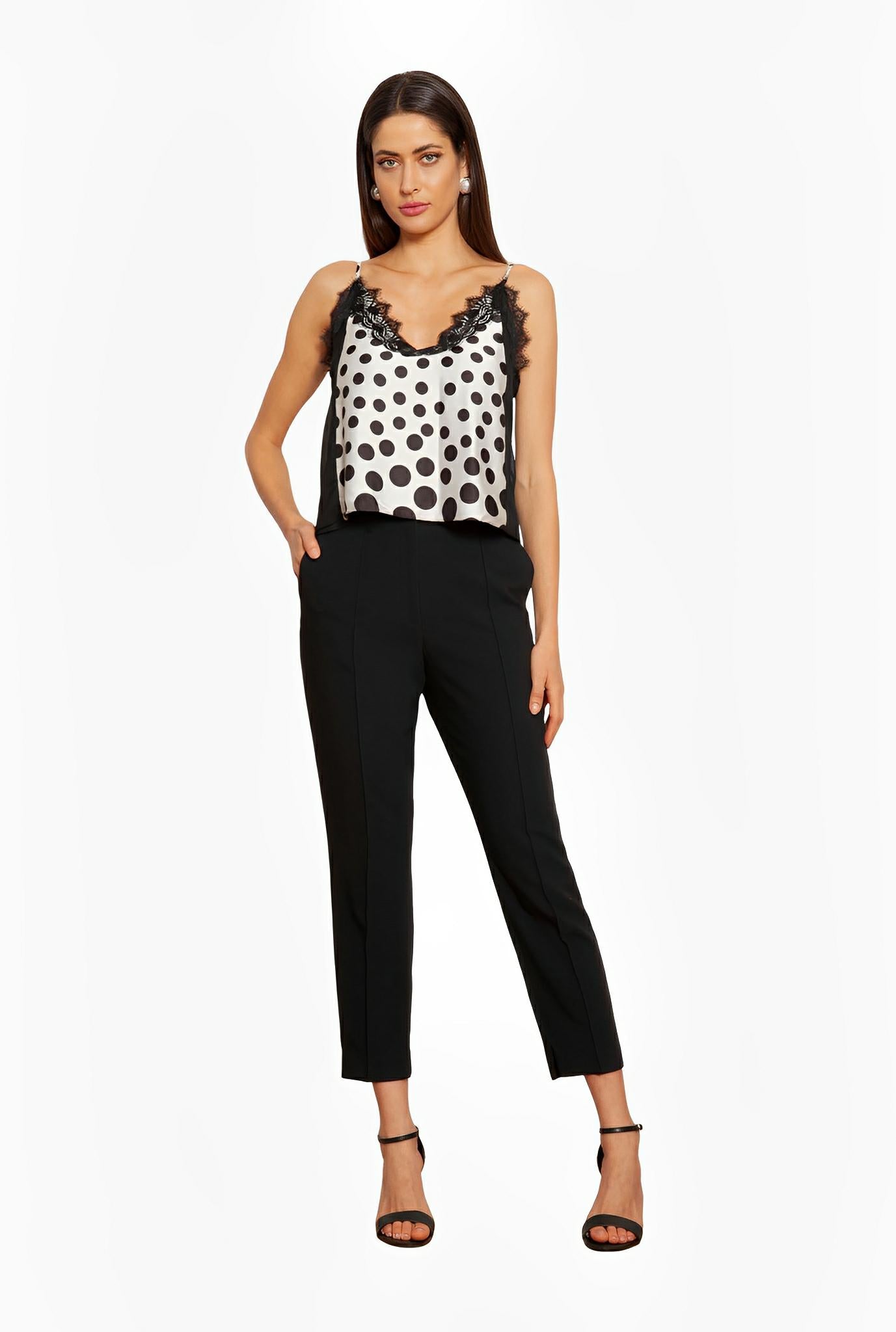 Polka Dot Silk Camisole by Ton Âge