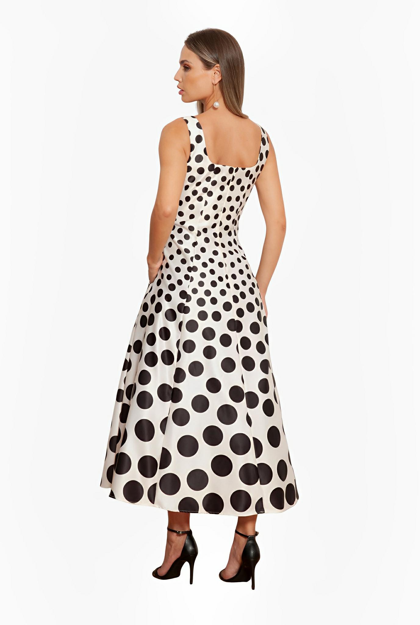 Shiny Polka Dot Viscose Dress by Ton Âge