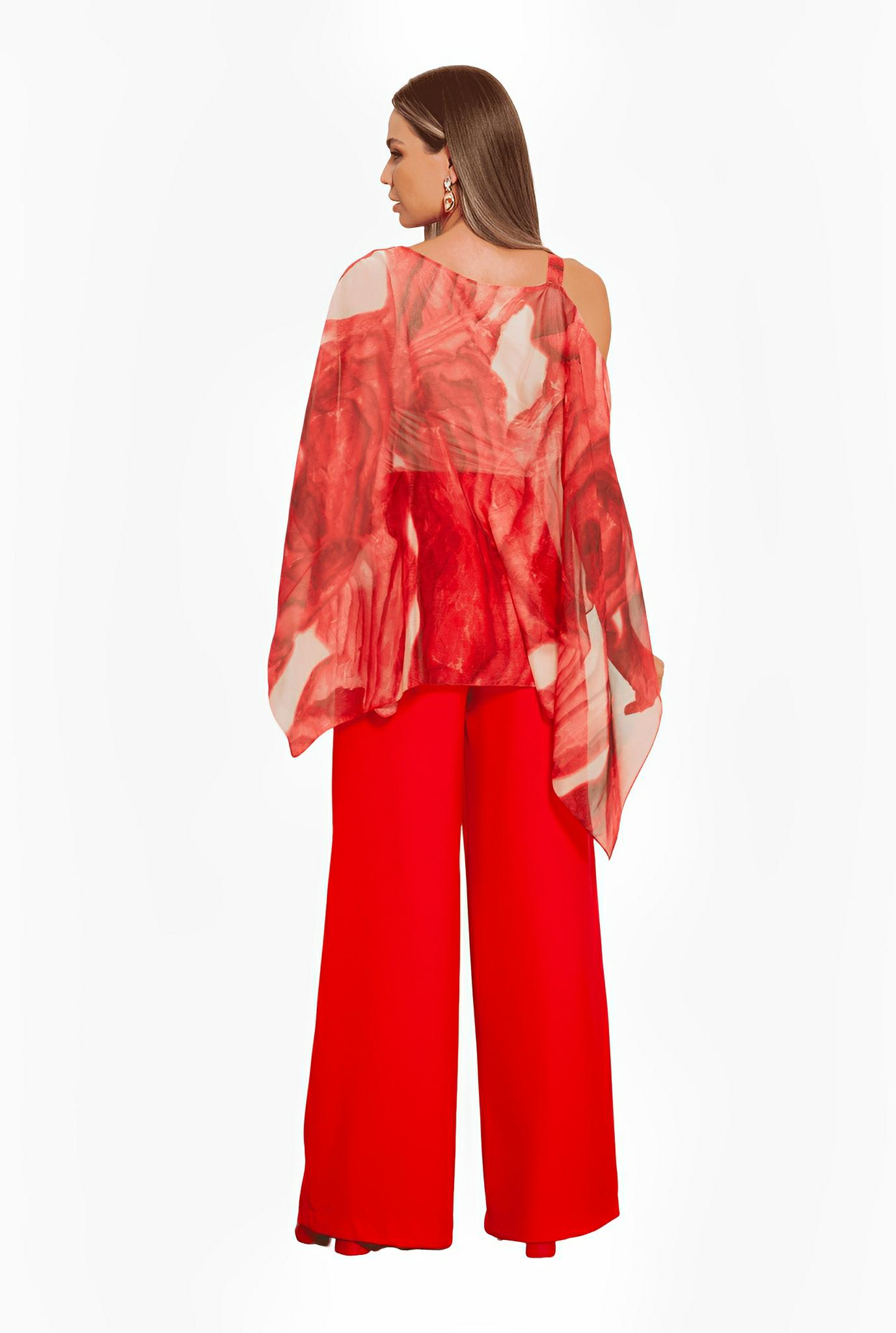 Abstract Print Silky Crepon Tunic by Ton Âge