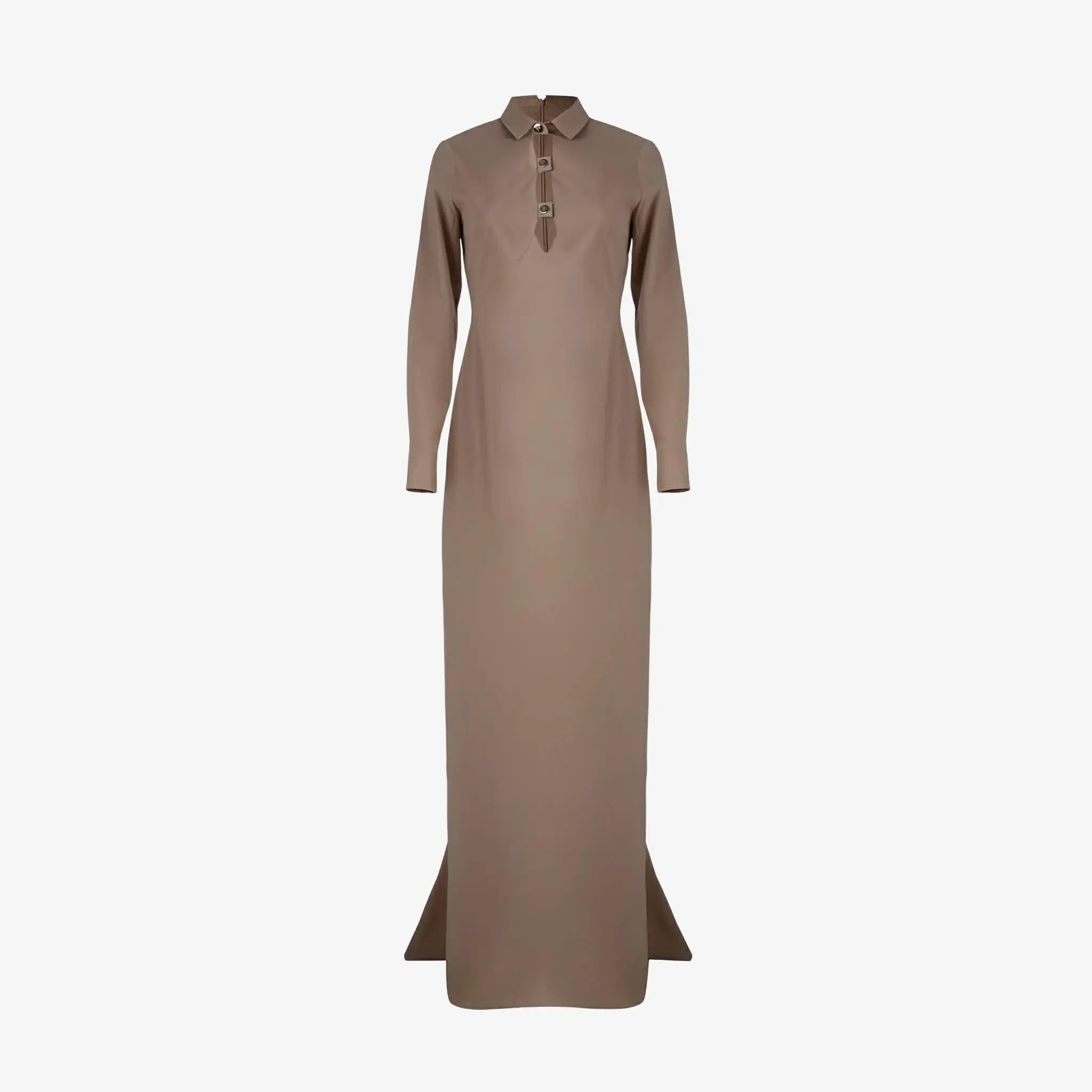 Helena Beige Cotton Shirt Dress by Misci