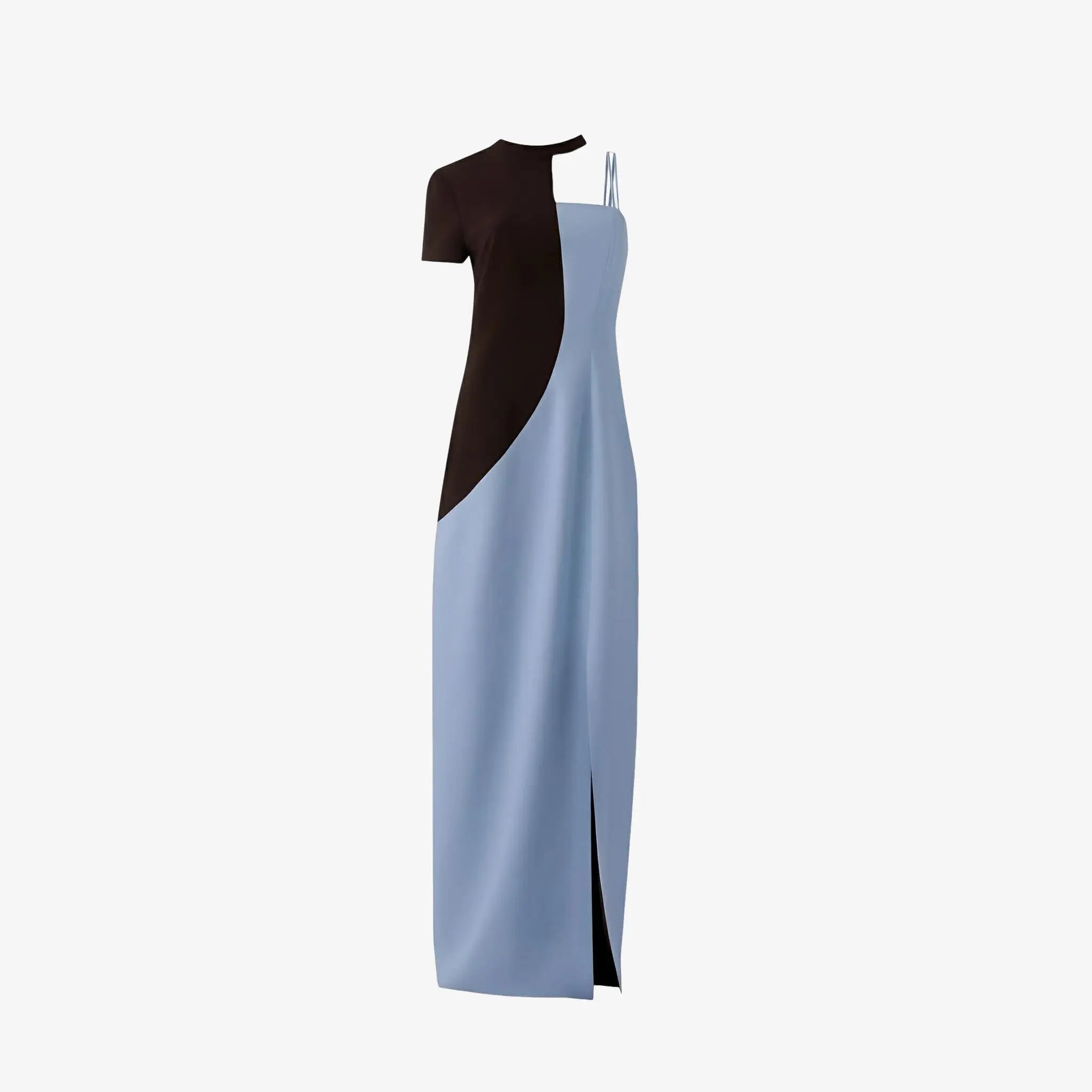 Cordova Blue Crepe Dress by Misci