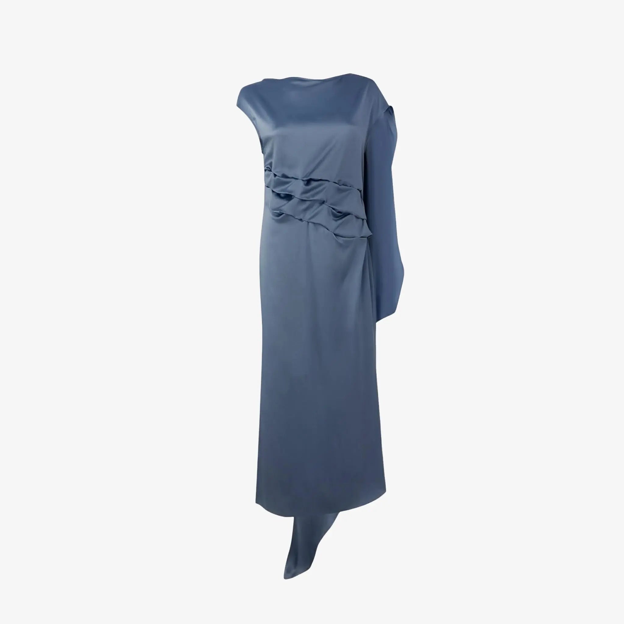 Popcorn Blue Cotton Dress by Misci