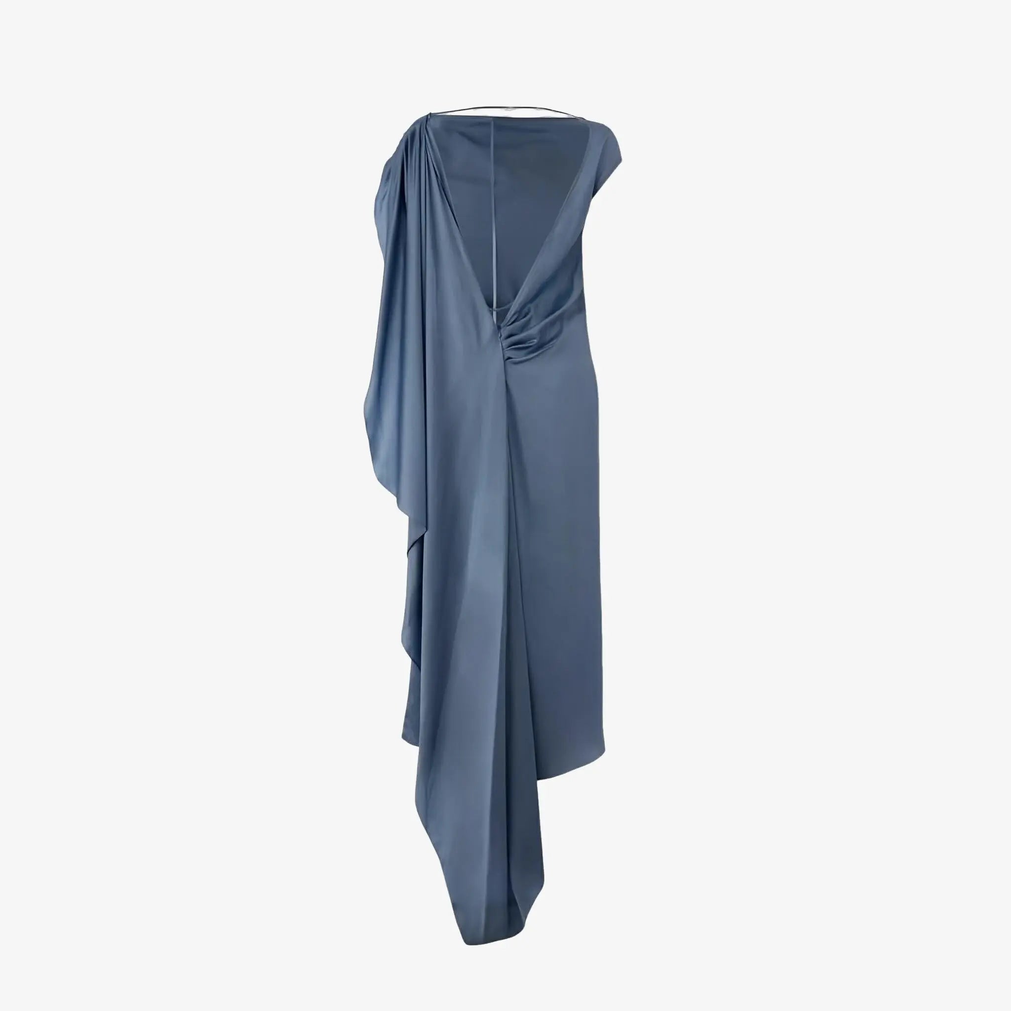 Popcorn Blue Cotton Dress by Misci