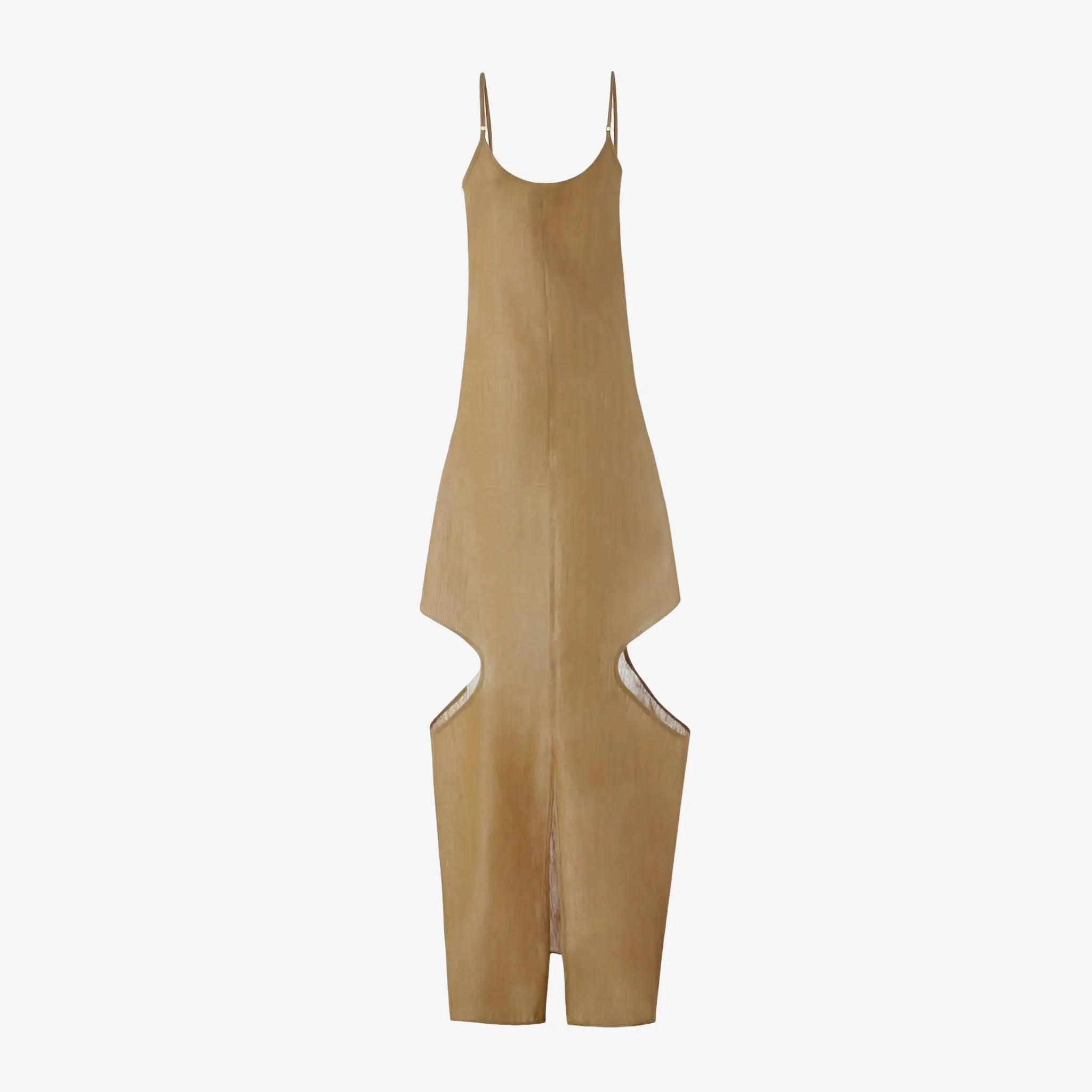 Cascavel Gold Lurex Linen Dress by Misci
