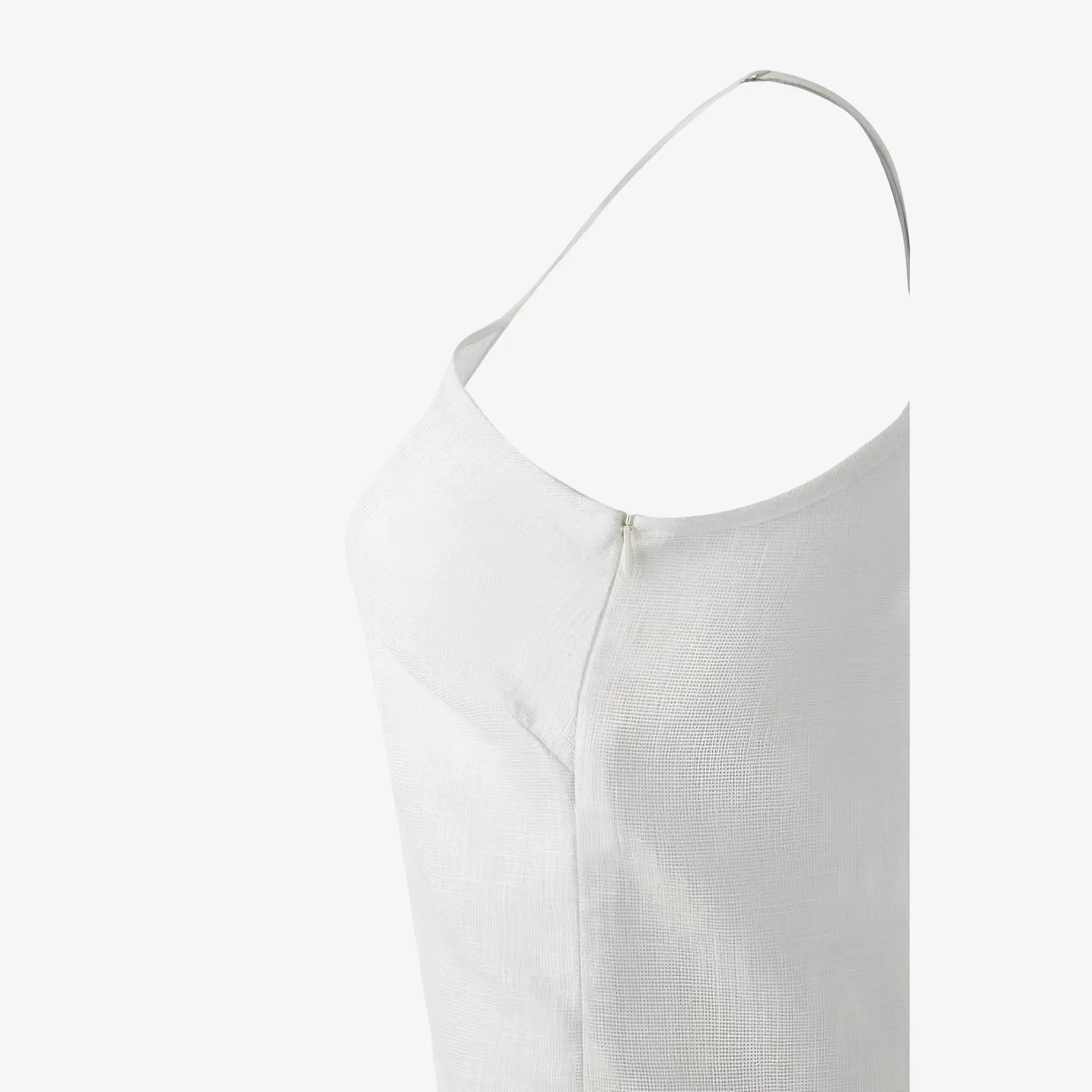 Cascavel Off-White Lurex Linen Dress by Misci