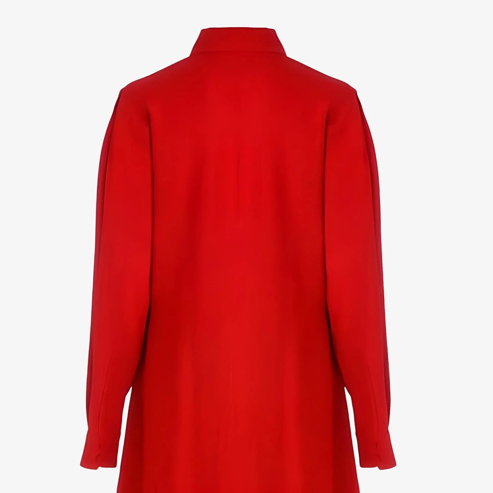 Victoria Red Pleated Shirt Dress by Misci