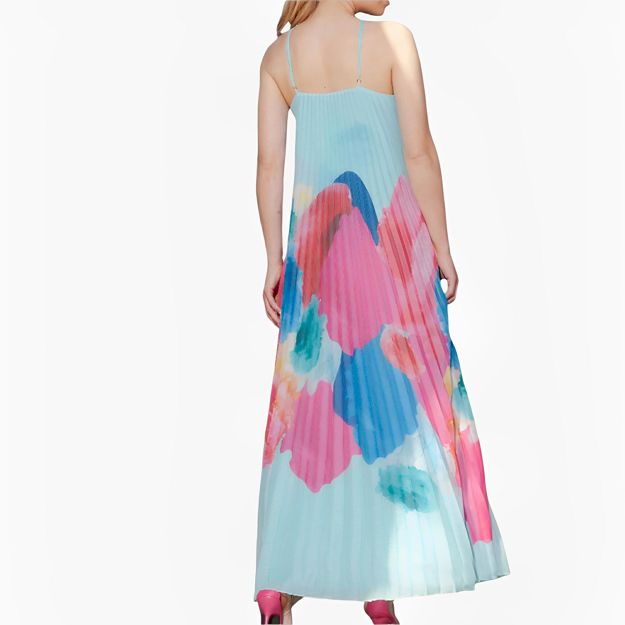 Abstract Print Pleated Dress by Ton Âge