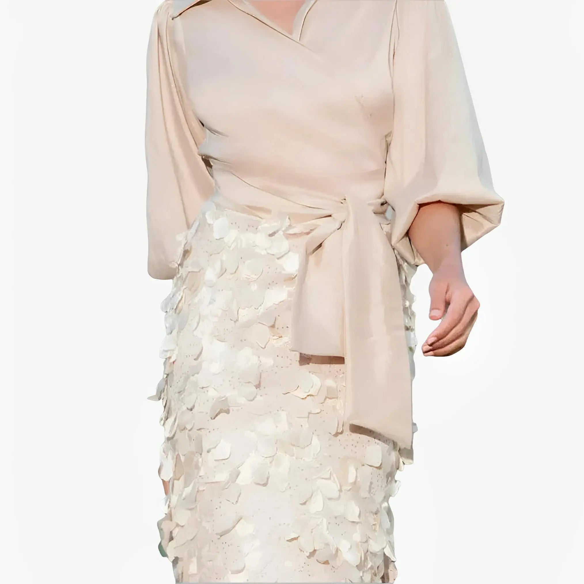 Gold Wrap Blouse by Ton Âge