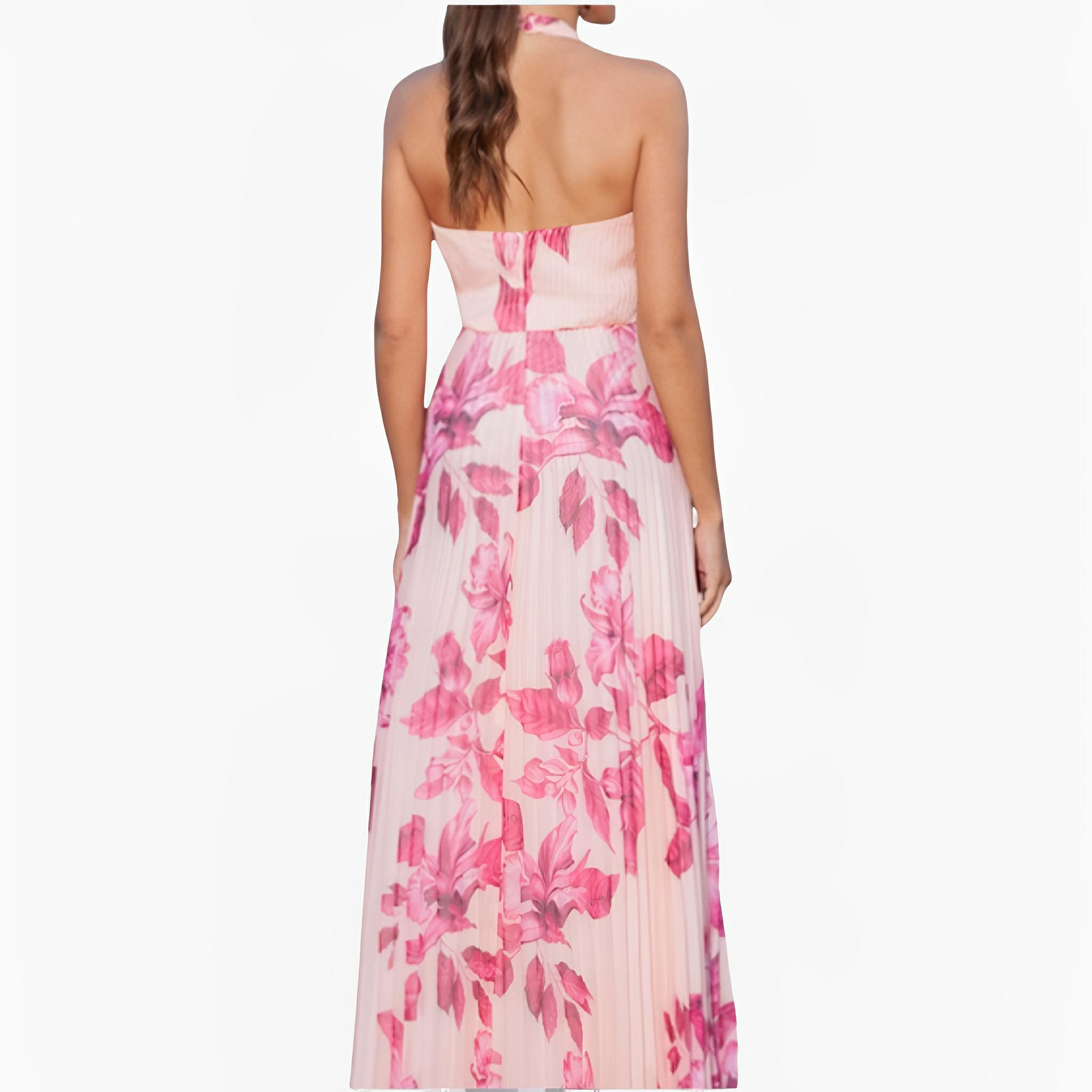 Pink Floral Pleated Dress by Ton Âge