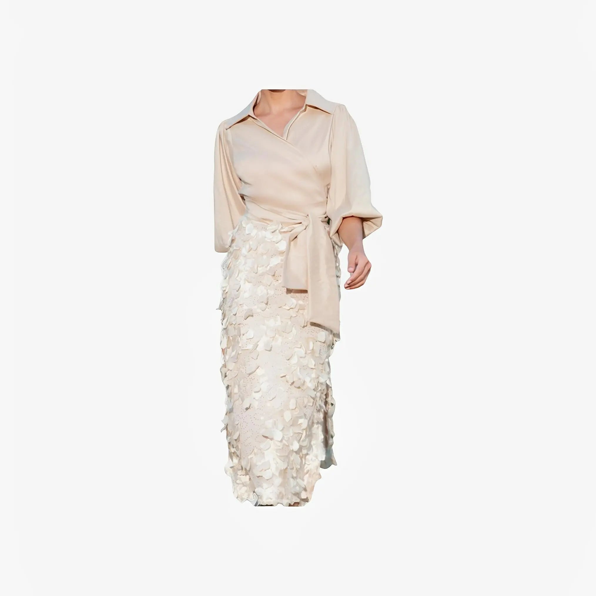 Gold Wrap Blouse by Ton Âge
