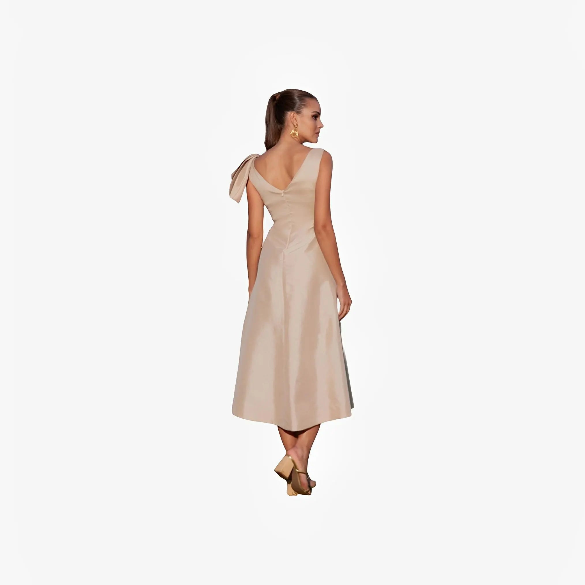 Gold Bow Dress by Ton Âge